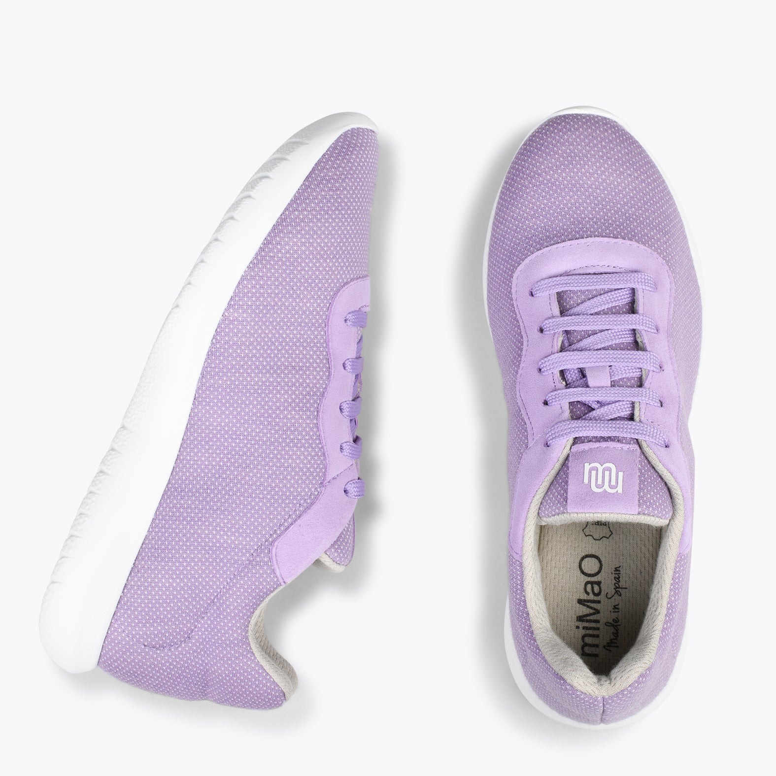 YOGA – Zapatillas deportivas de lana merino LILA