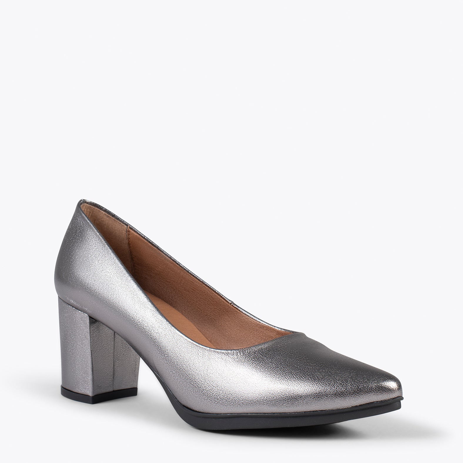 URBAN S SPLASH - Zapatos de piel metalizada PLATEADO - miMaO ®