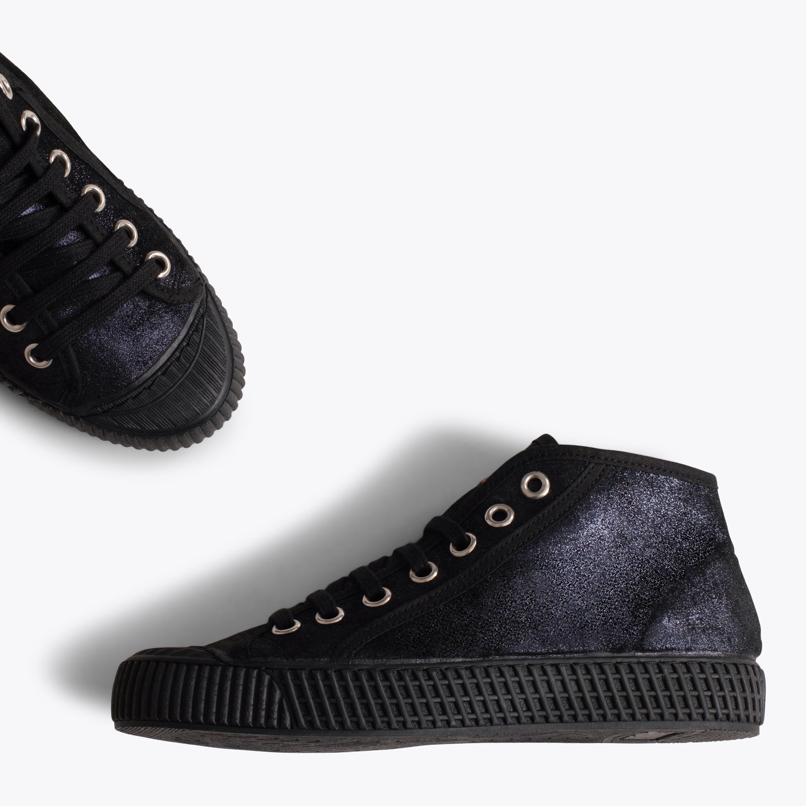 JUMP - Zapatilla deportiva piel metalizada AZUL