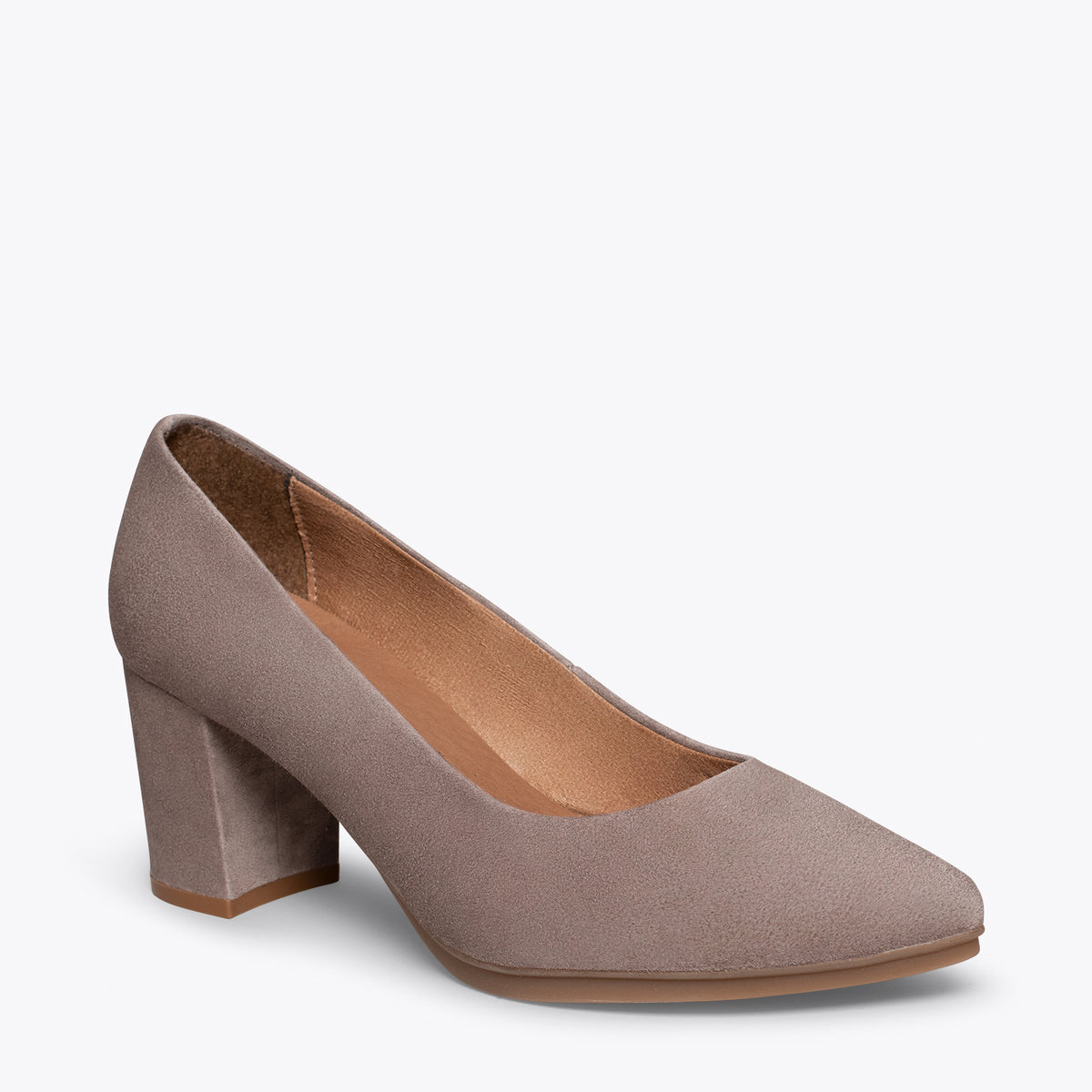 URBAN S - Zapatos de tacón medio de ante TAUPE
