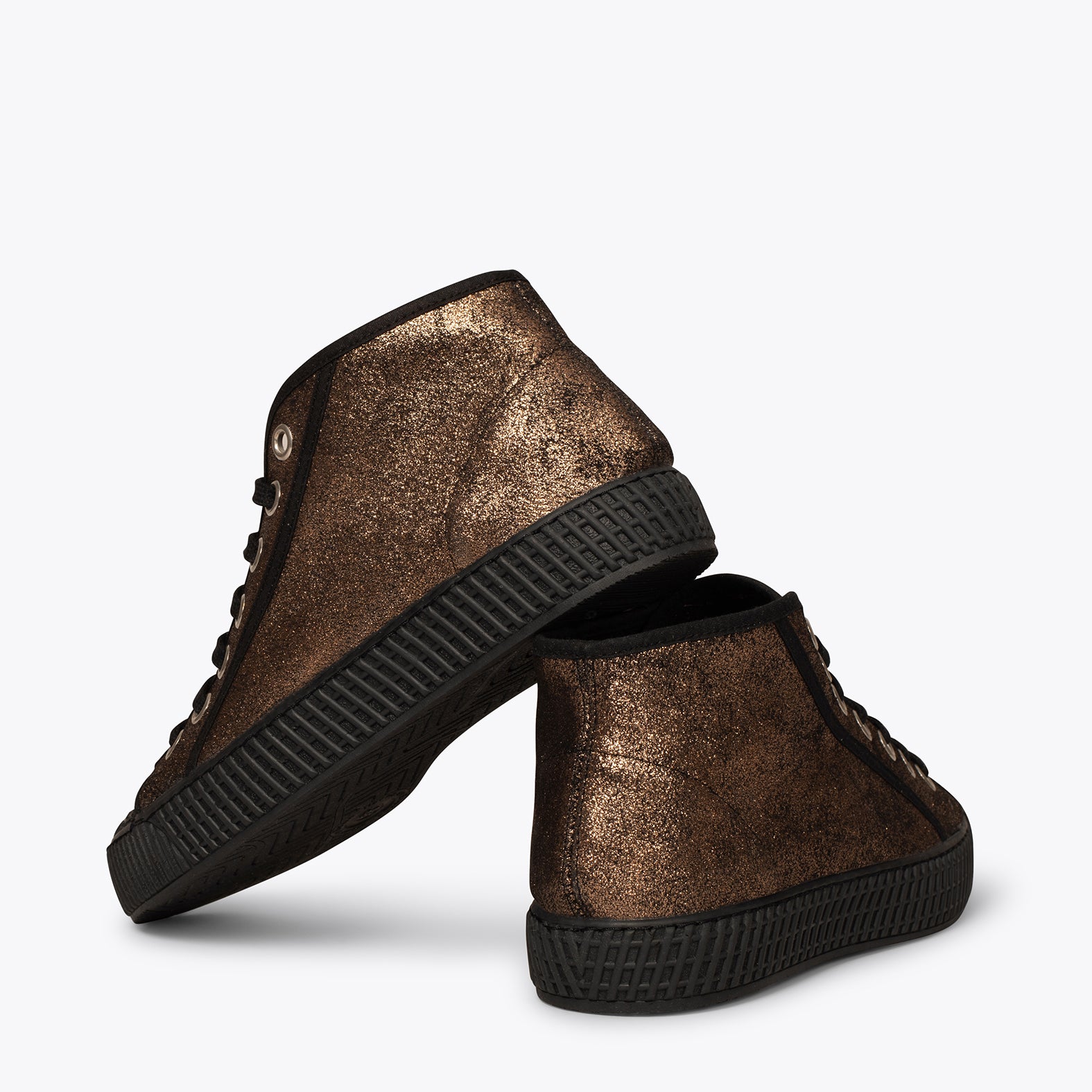 JUMP – COPPER metallic nappa leather sneakers