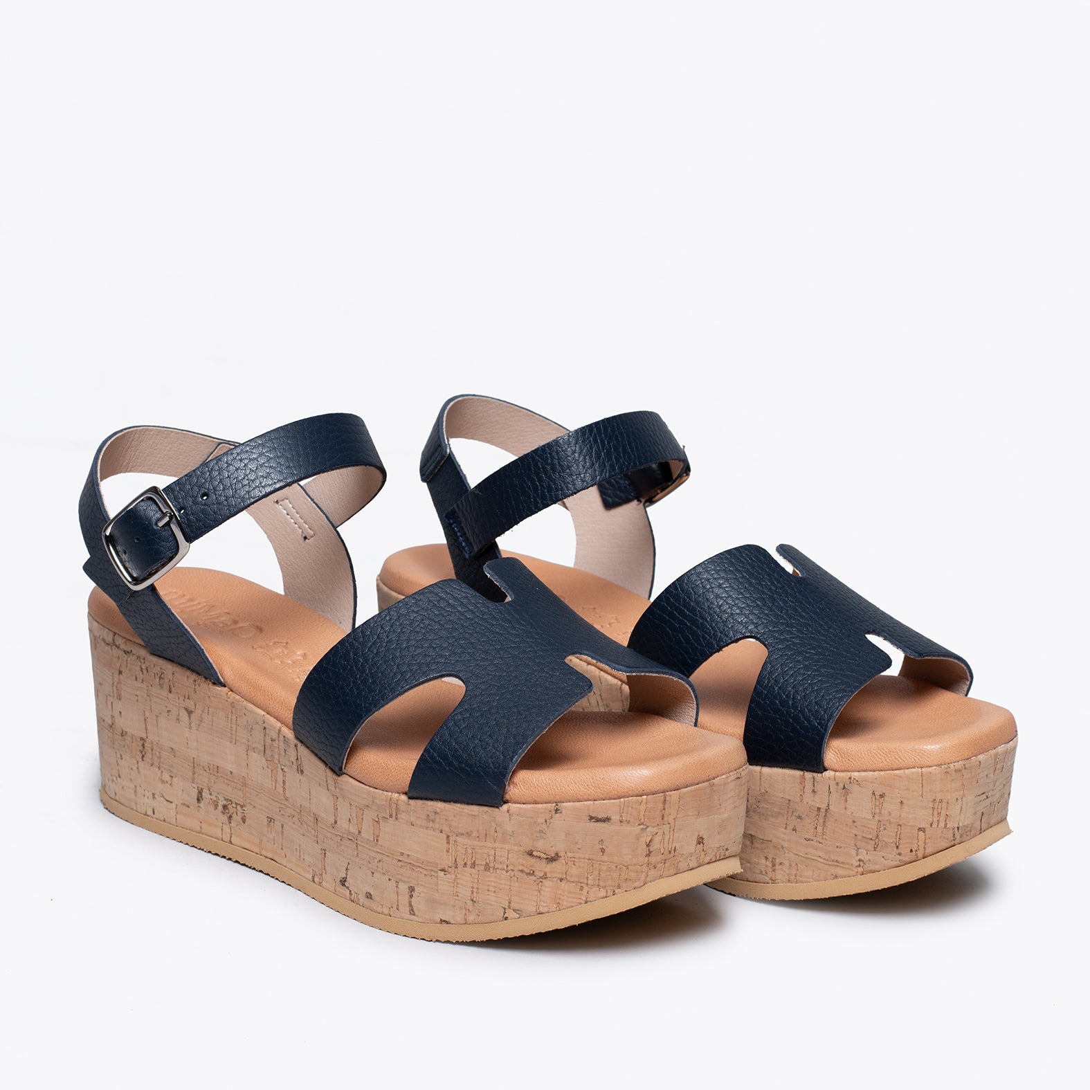 HACHE – Sandalia con cuña de corcho MARINO