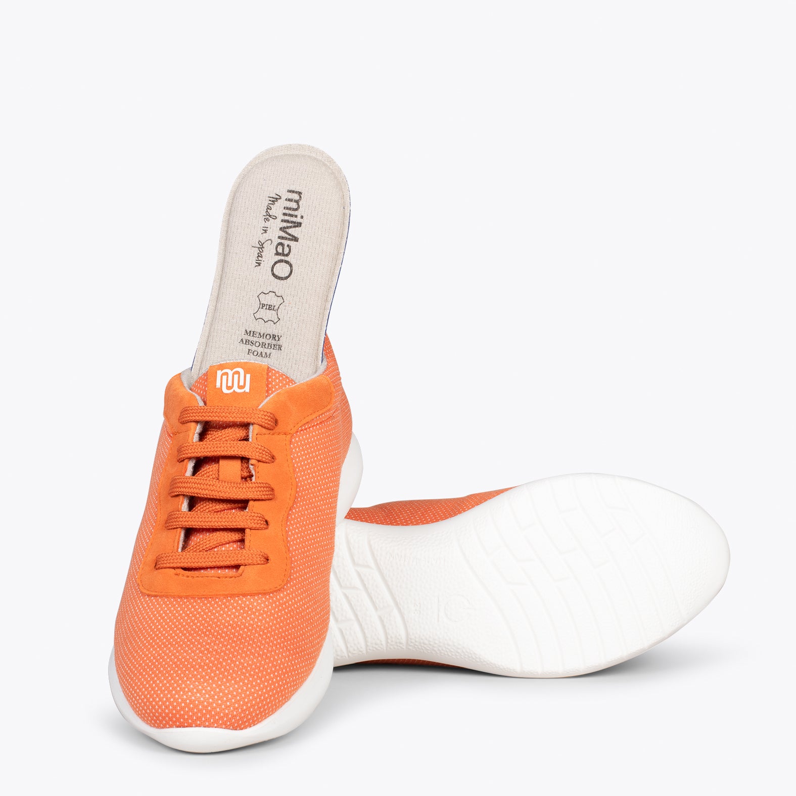 YOGA – Zapatillas deportivas de lana merino NARANJA