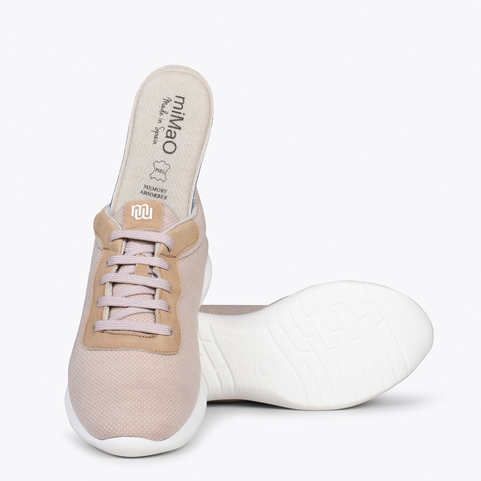YOGA – Zapatillas deportivas de lana merino BEIGE