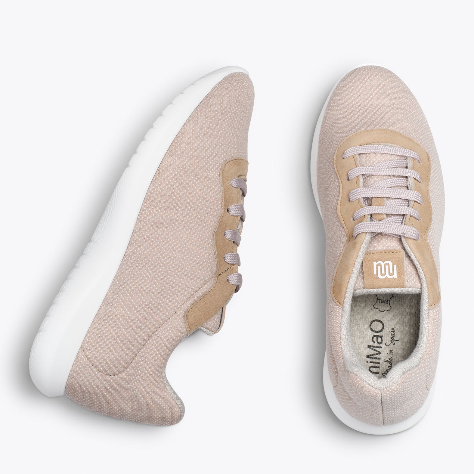 YOGA – Zapatillas deportivas de lana merino BEIGE