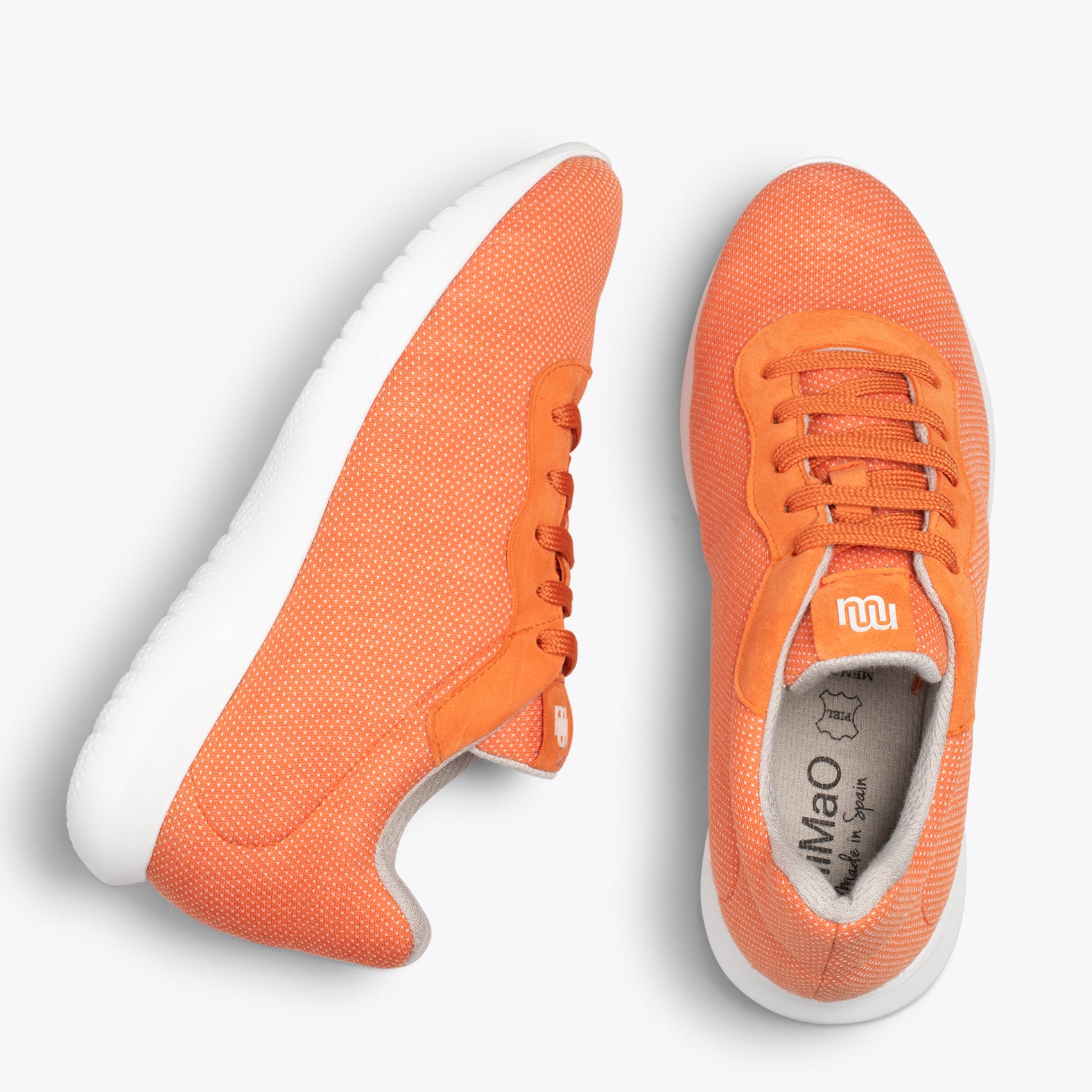 YOGA – Zapatillas deportivas de lana merino NARANJA