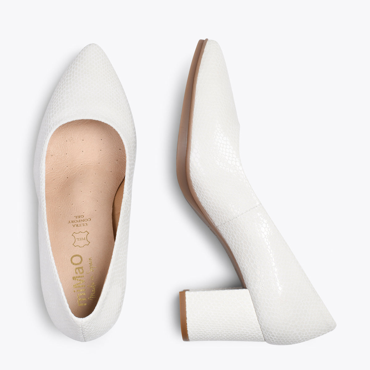 URBAN S ROYAL - Zapatos de tacón medio BLANCO