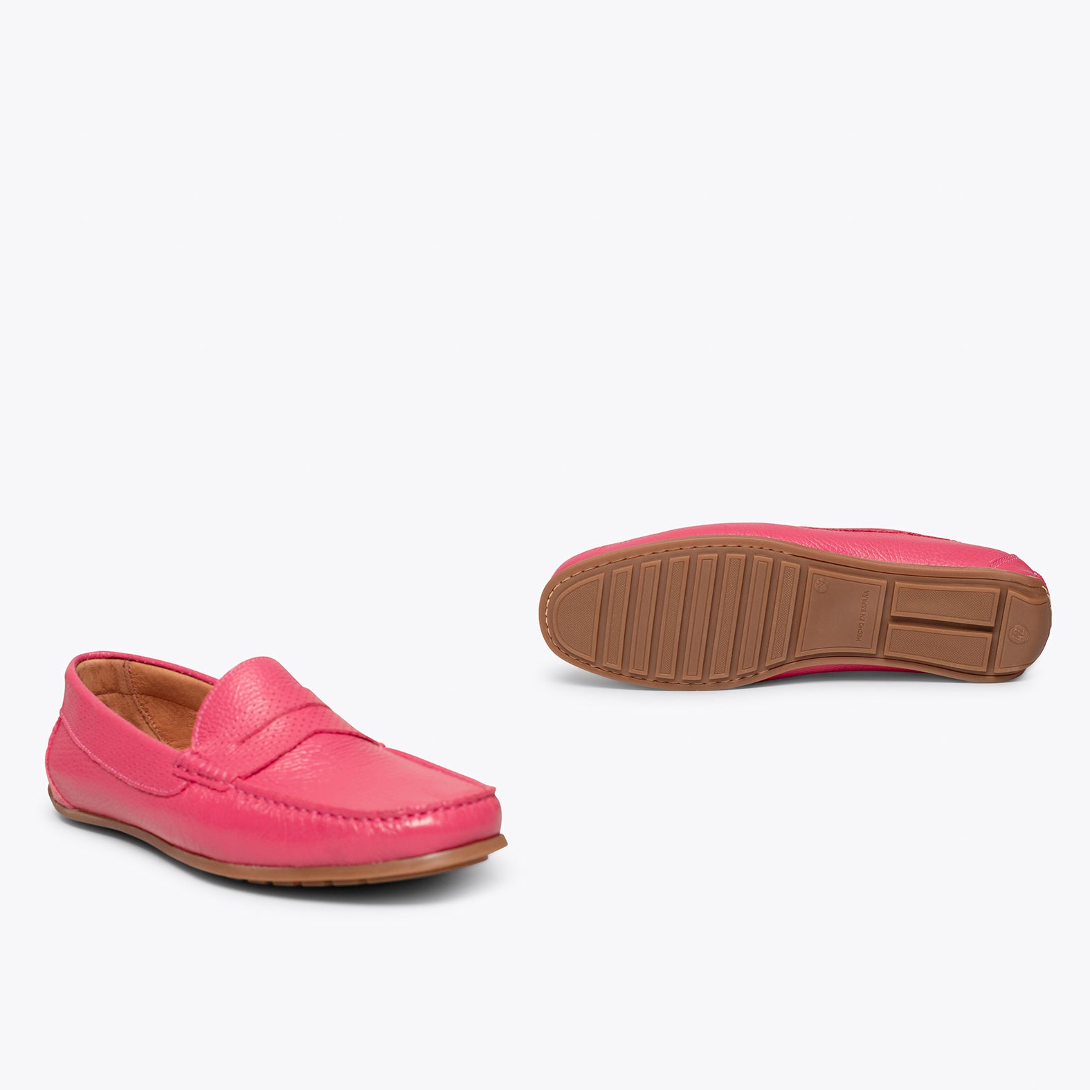 MOCCASIN – PINK nappa leather loafer for men