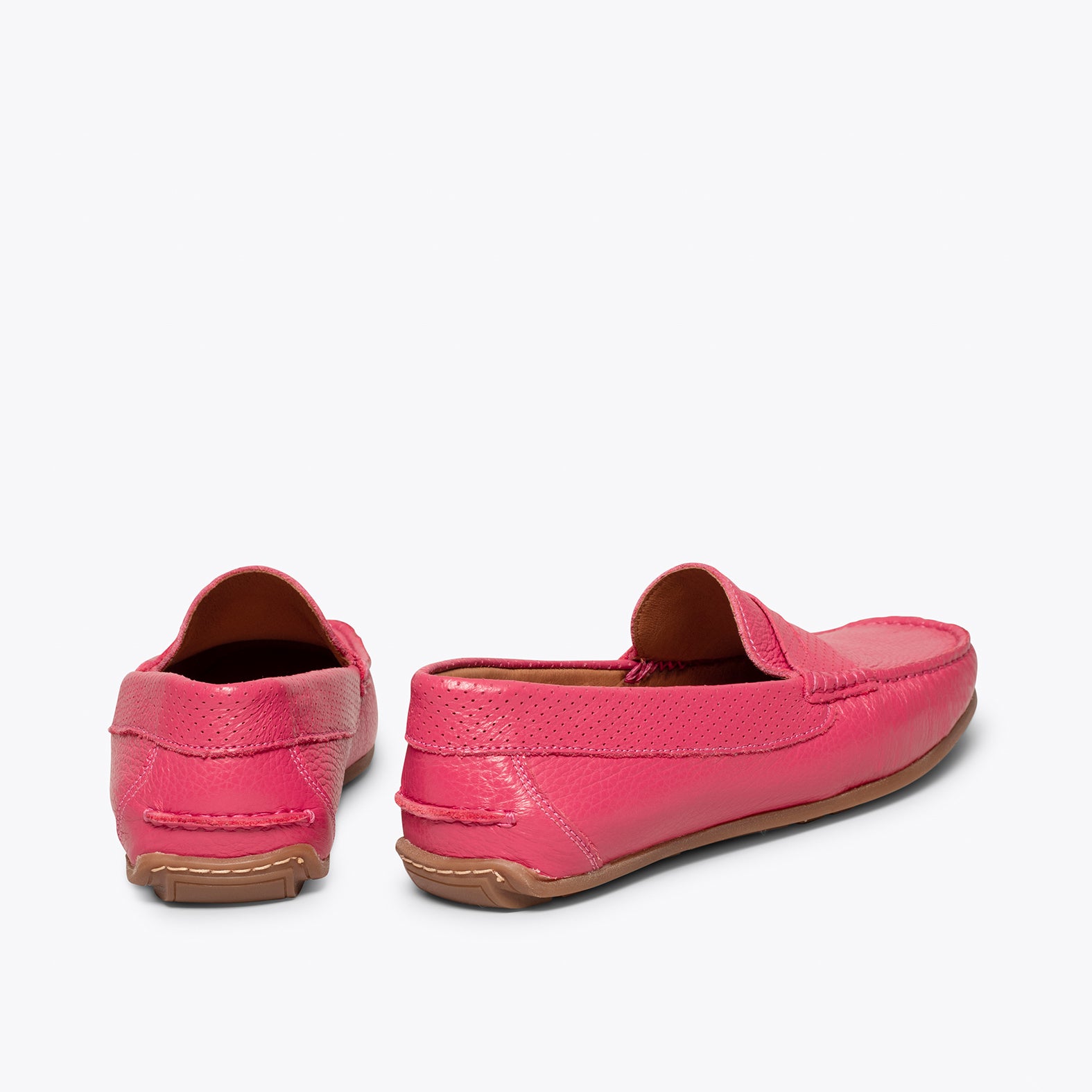 MOCCASIN – PINK nappa leather loafer for men