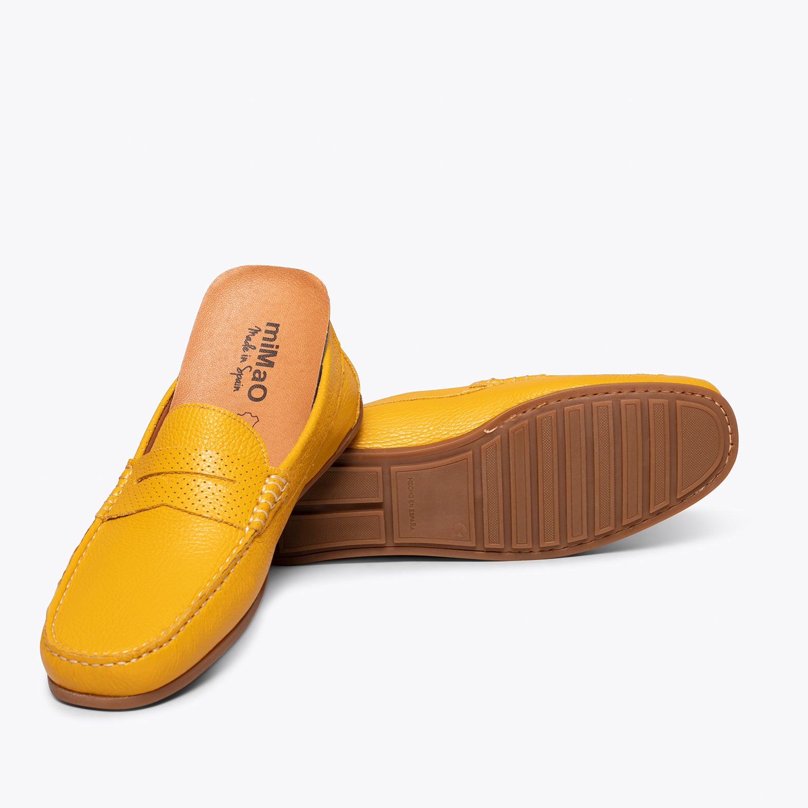 MOCCASIN – YELLOW nappa leather loafer for men