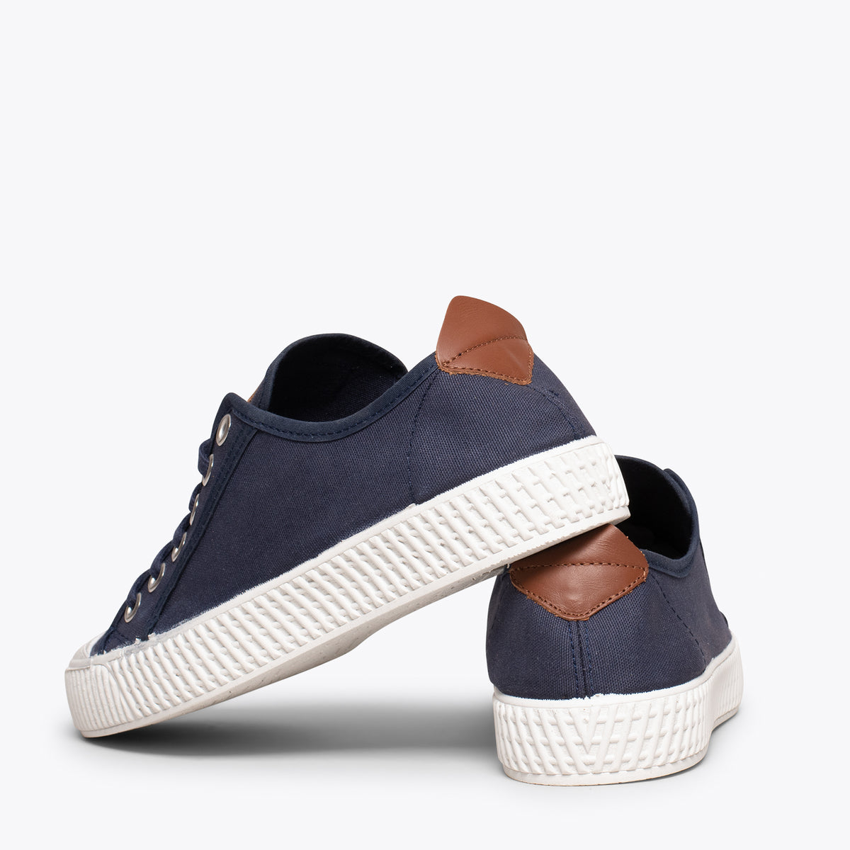 BAMBA – Zapatillas casuals de lona para mujer MARINO