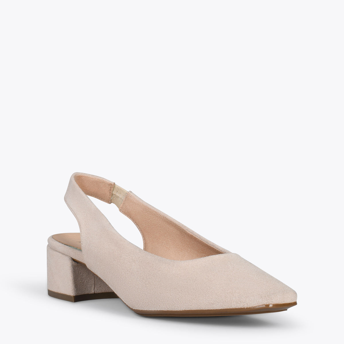 URBAN LADY – Zapatos de tacón destalonados BEIGE