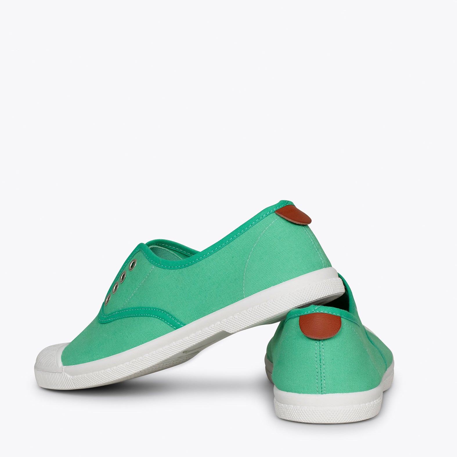 WAY - Zapatillas sin cordones de lona VERDE