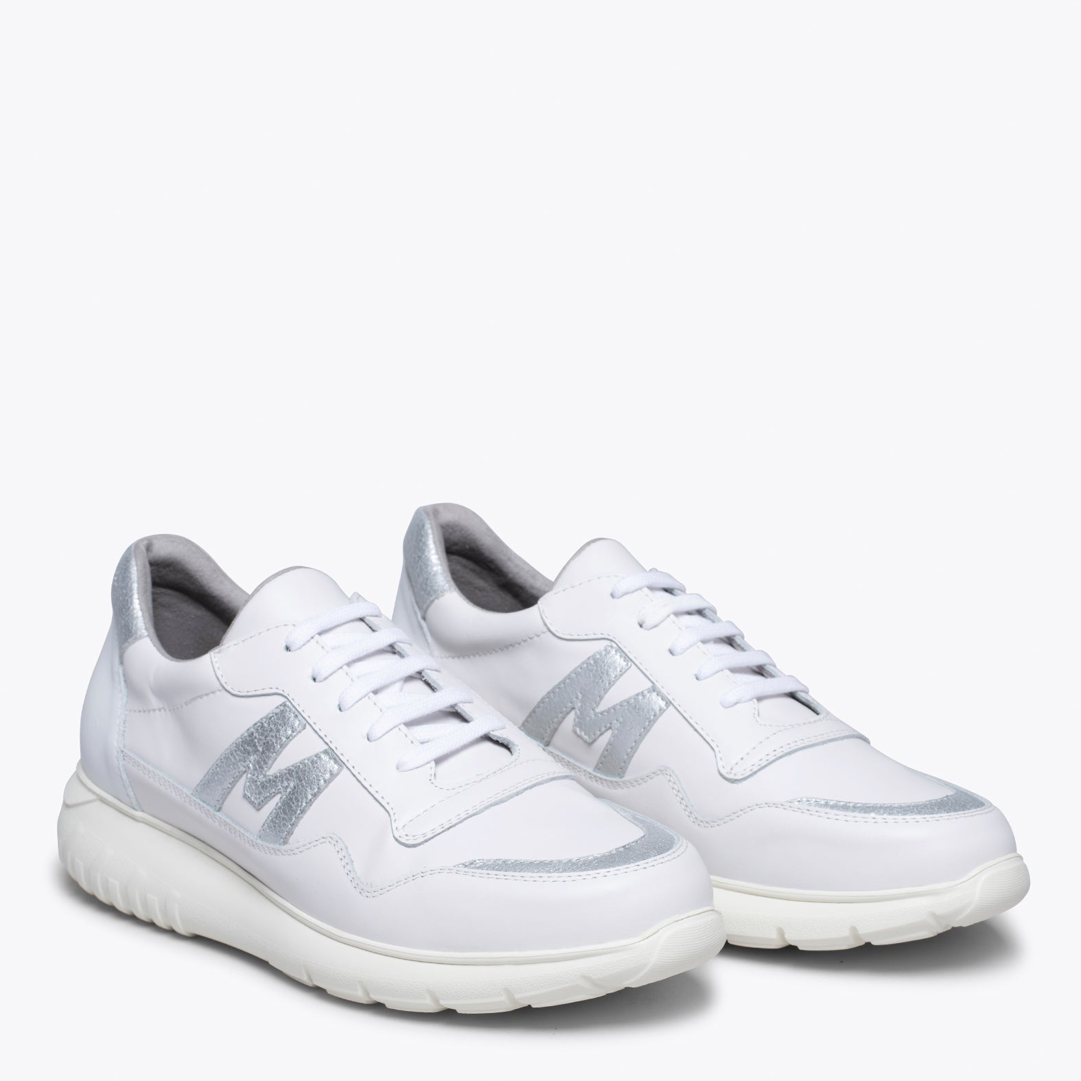 PARIS - WHITE SILVER MAN SNEAKER