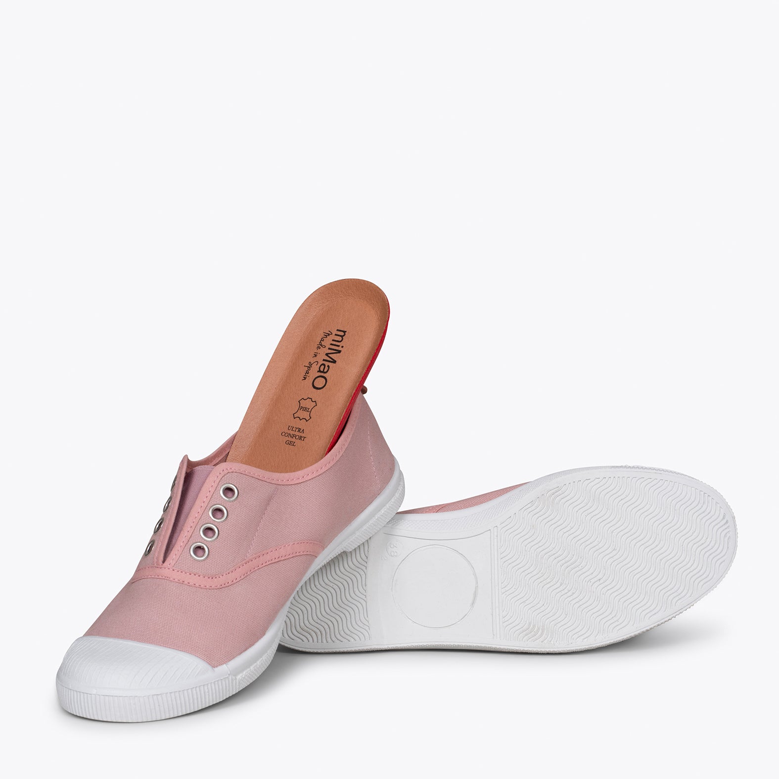 WAY - Zapatillas sin cordones de lona ROSA