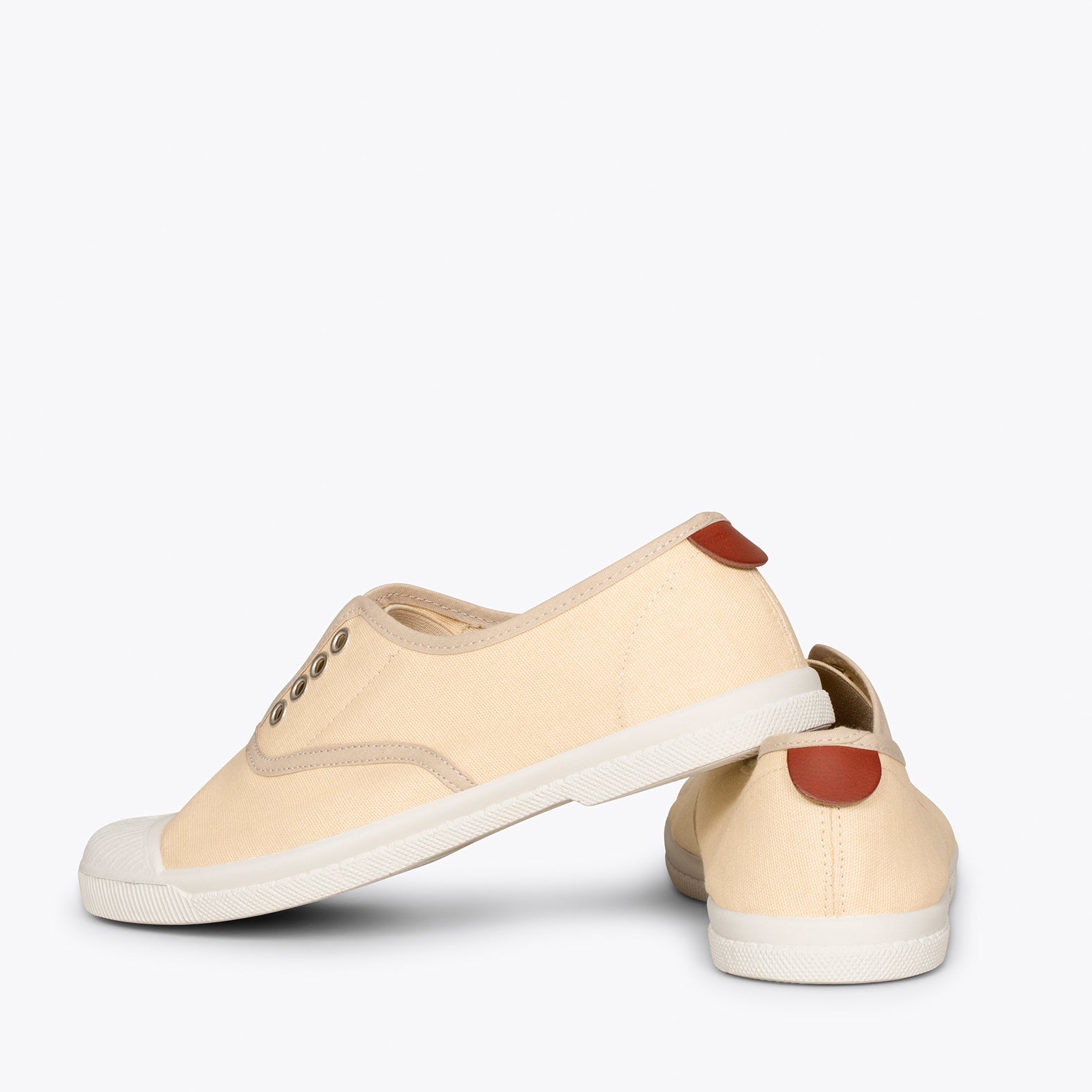 WAY - Zapatillas sin cordones de lona BEIGE