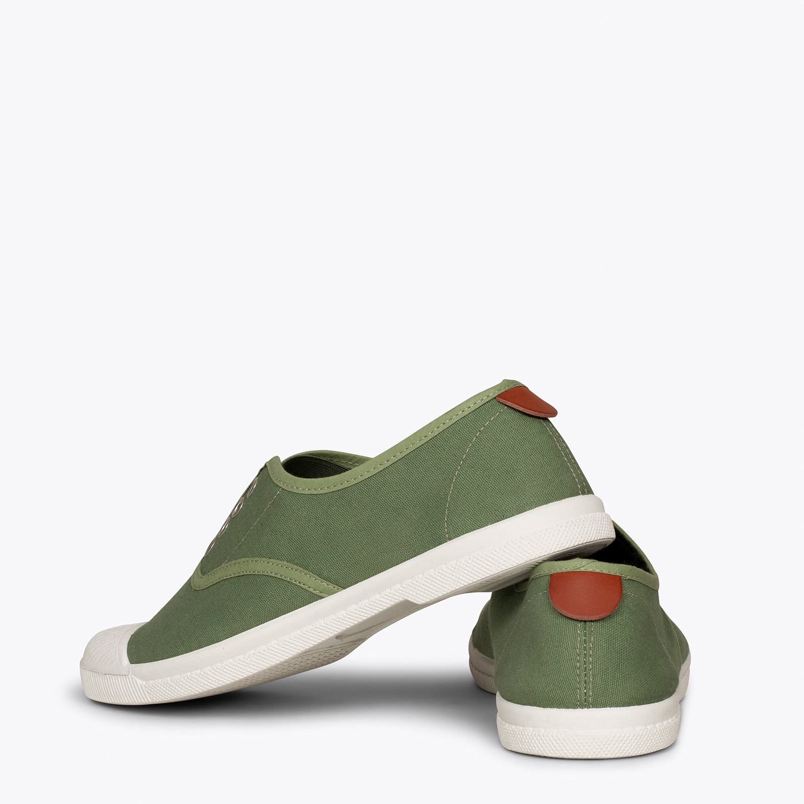 WAY - Zapatillas sin cordones de lona KAKI