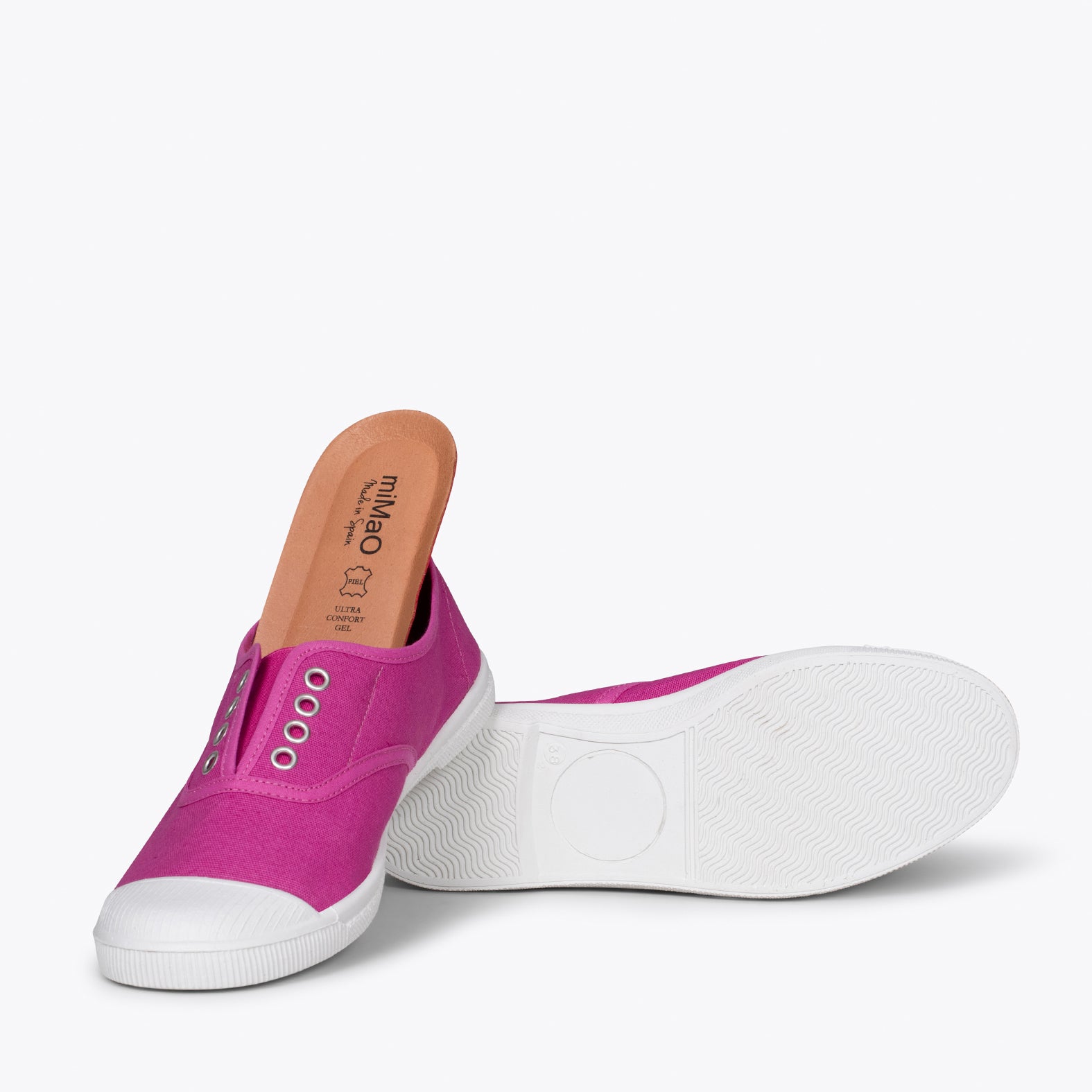 WAY - Zapatillas sin cordones de lona FUCSIA