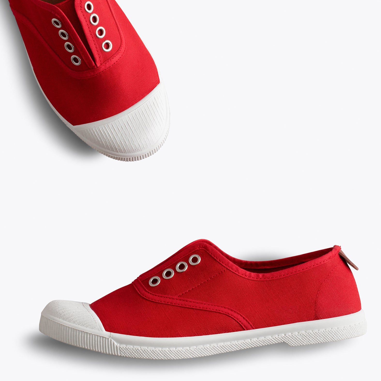 WAY - Zapatillas sin cordones de lona ROJO