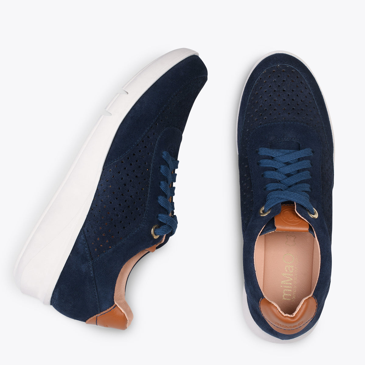 BLUCHER DEPORTIVO - Zapatillas con cuña para mujer MARINO
