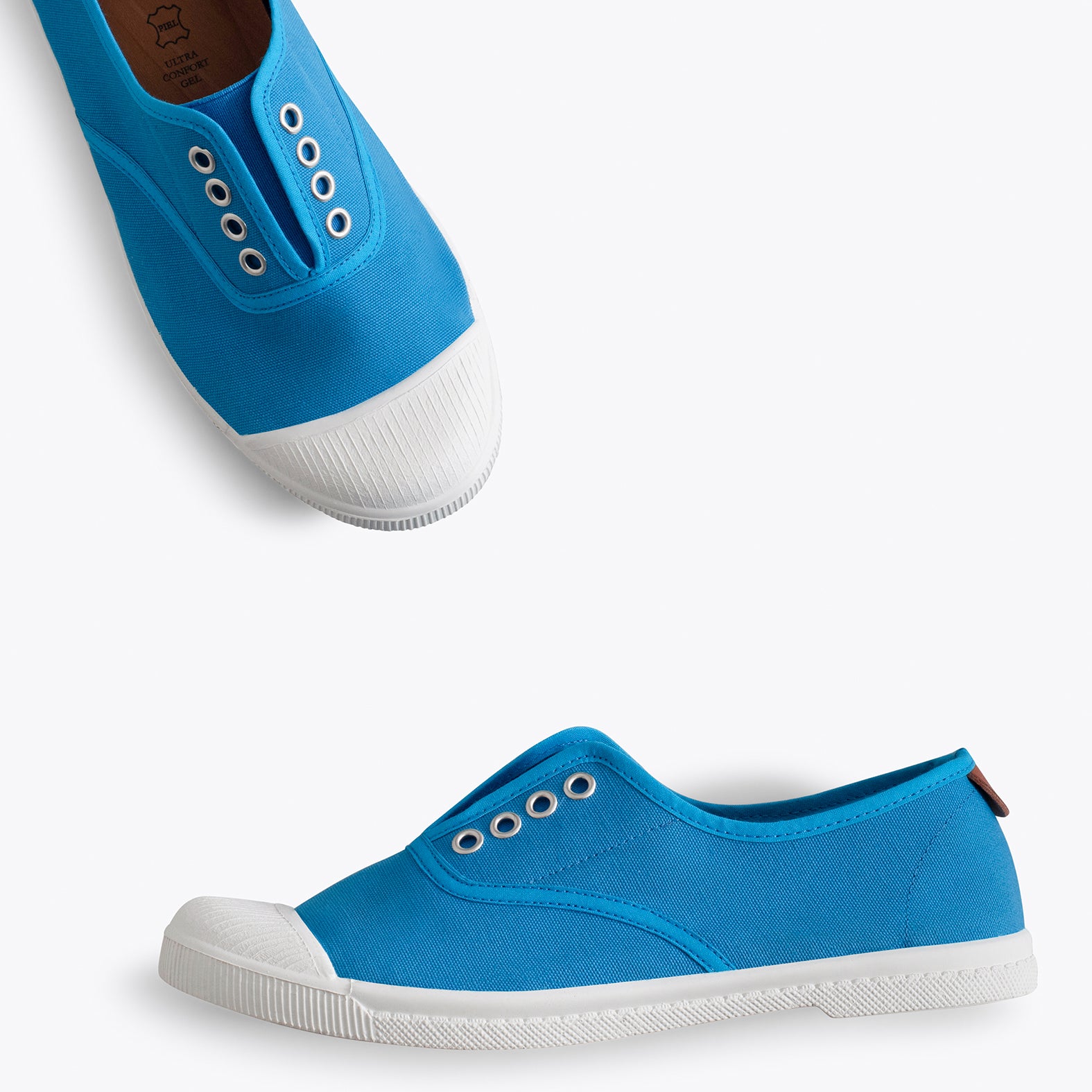 WAY - Zapatillas sin cordones de lona AZULES