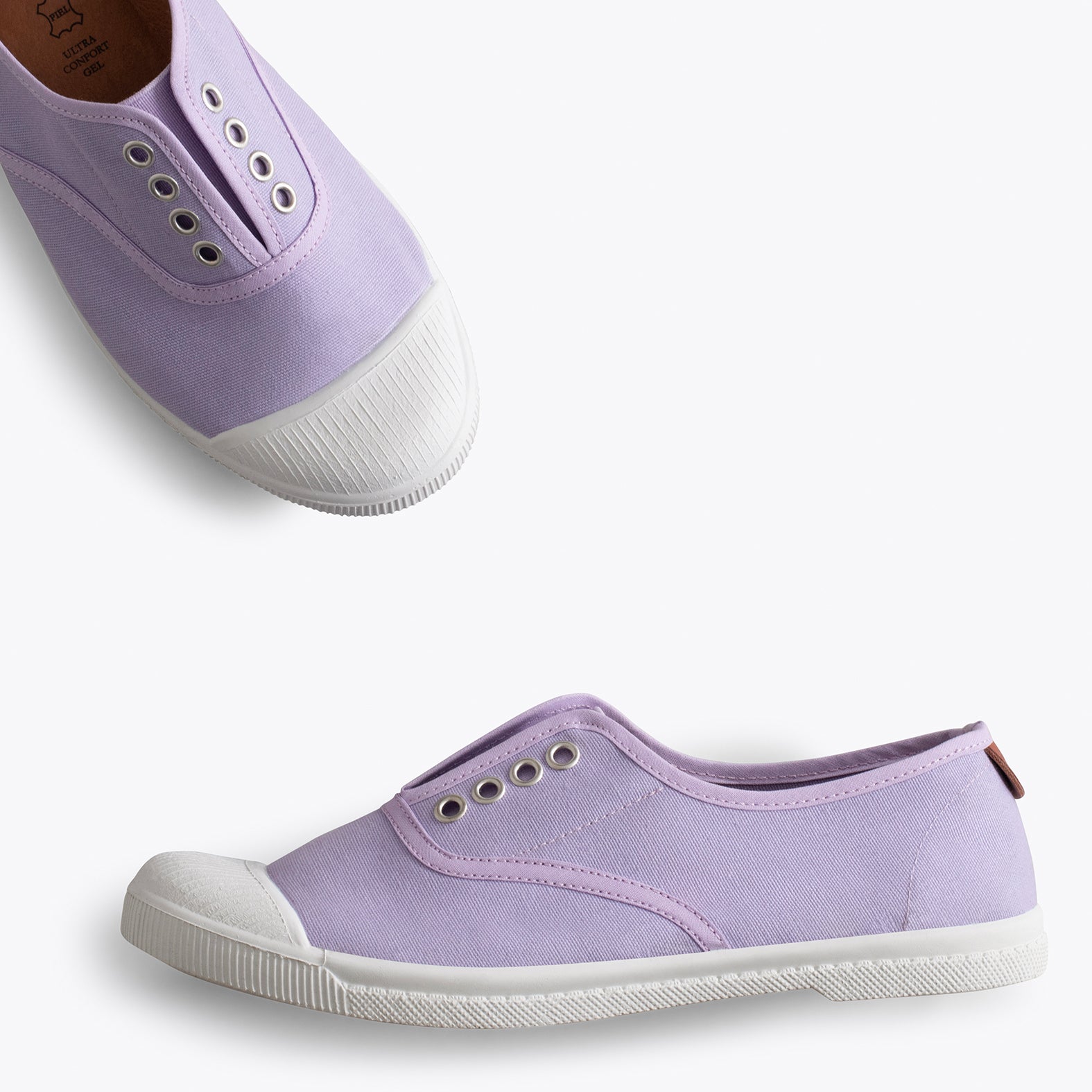 WAY - Zapatillas sin cordones de lona LILAS