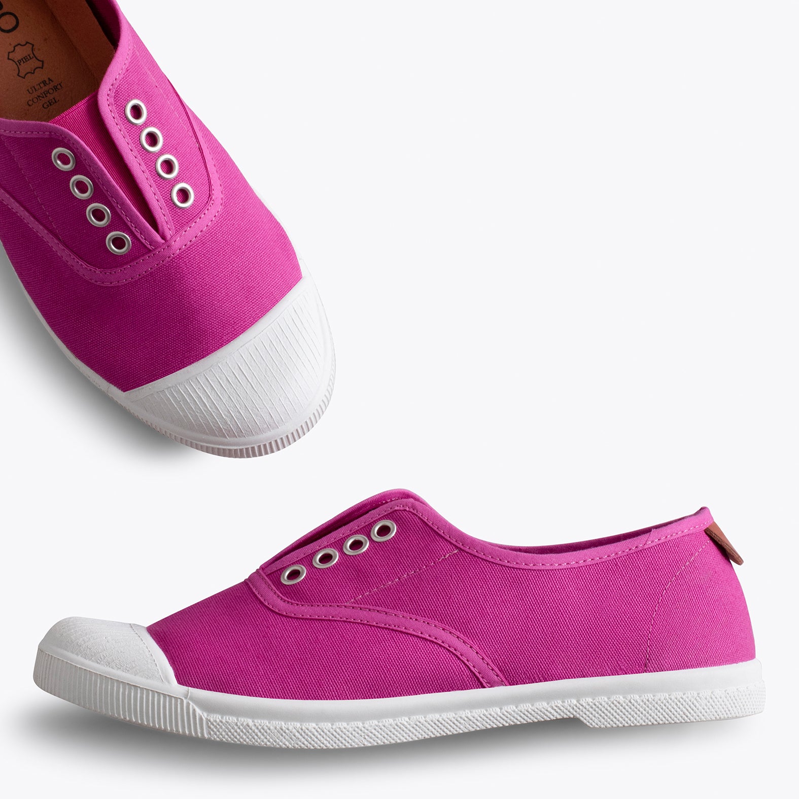 WAY - Zapatillas sin cordones de lona FUCSIA