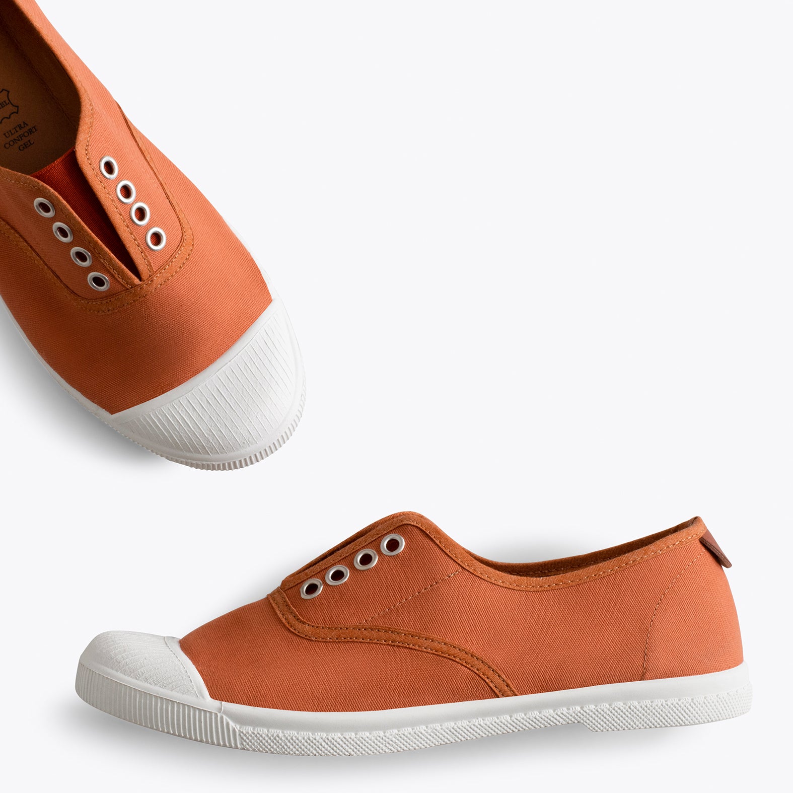 WAY - Zapatillas sin cordones de lona TEJA