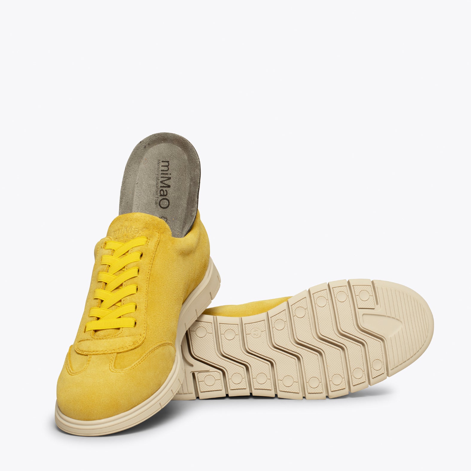 360 - Chaussures de sport décontractées JAUNE pour homme