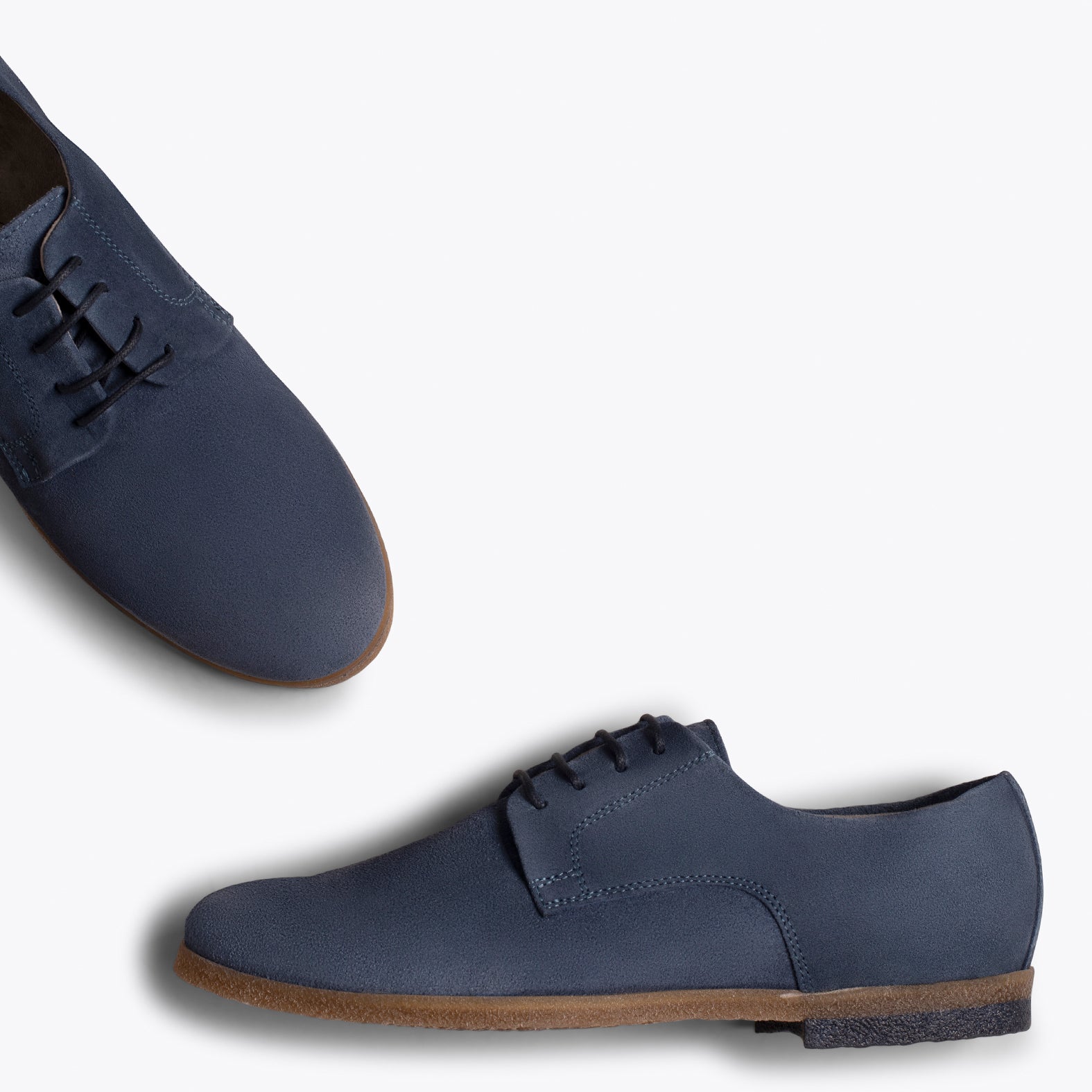 BLUCHER Zapatos para hombre de cordones AZULES