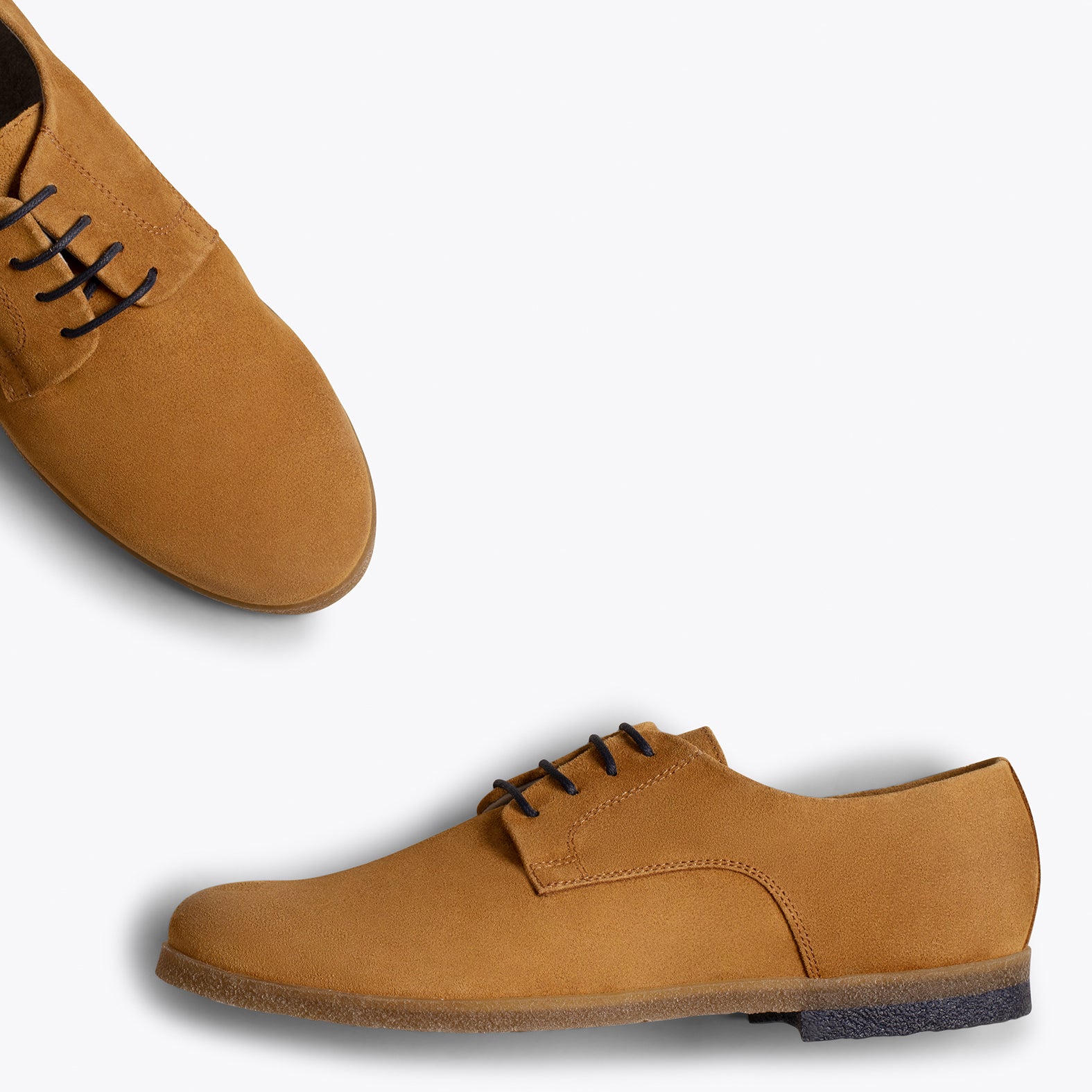 BLUCHER Zapatos para hombre de cordones CAMEL