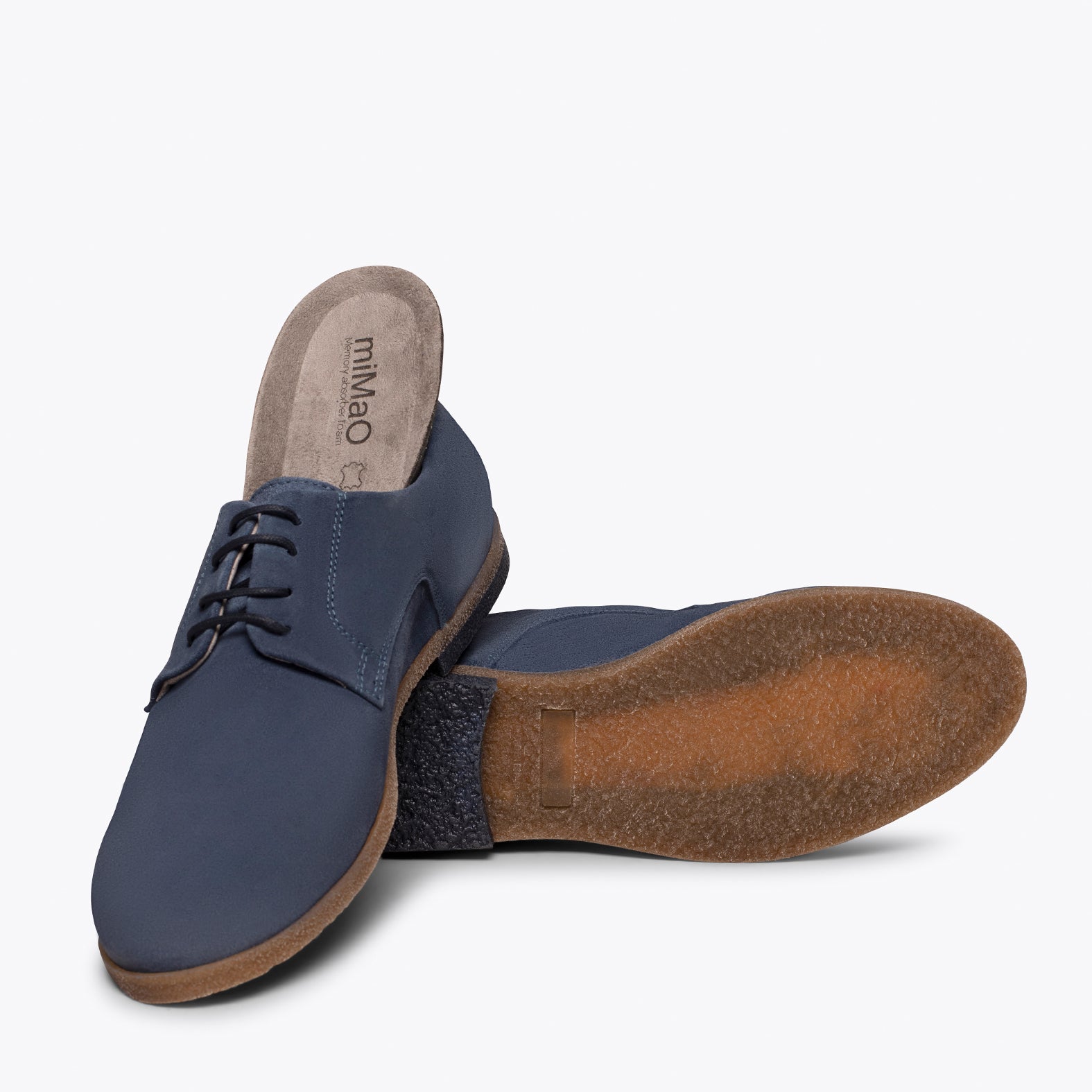 BLUCHER Zapatos para hombre de cordones AZULES