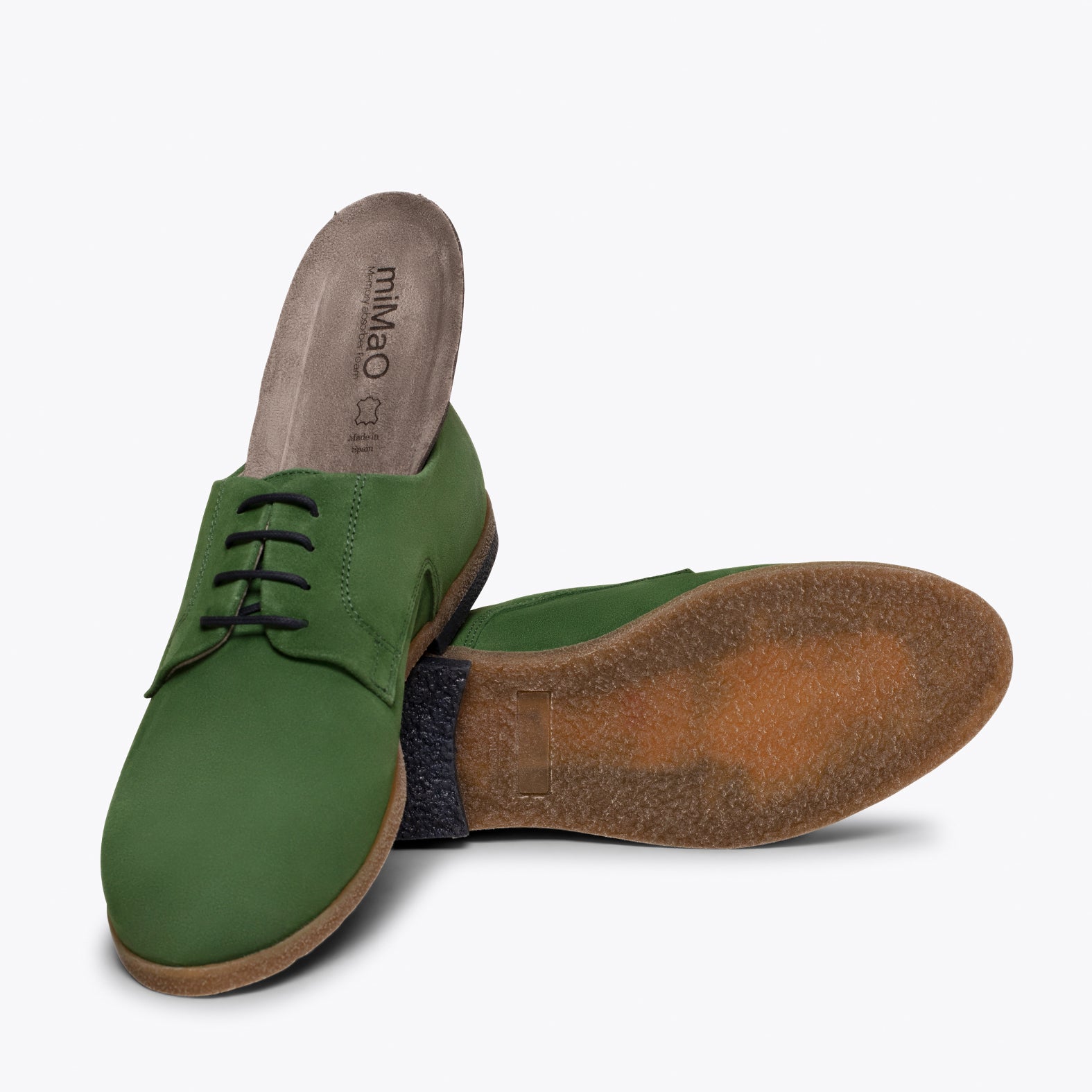 BLUCHER Zapatos para hombre de cordones VERDES