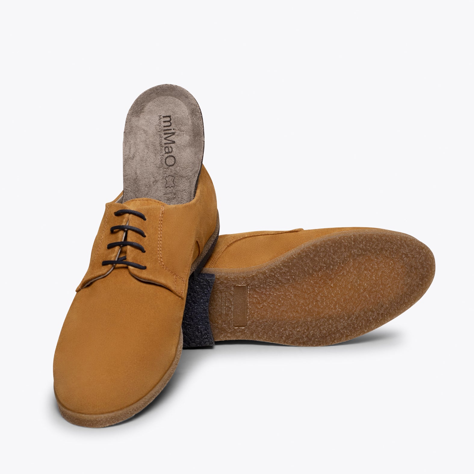 BLUCHER Zapatos para hombre de cordones CAMEL