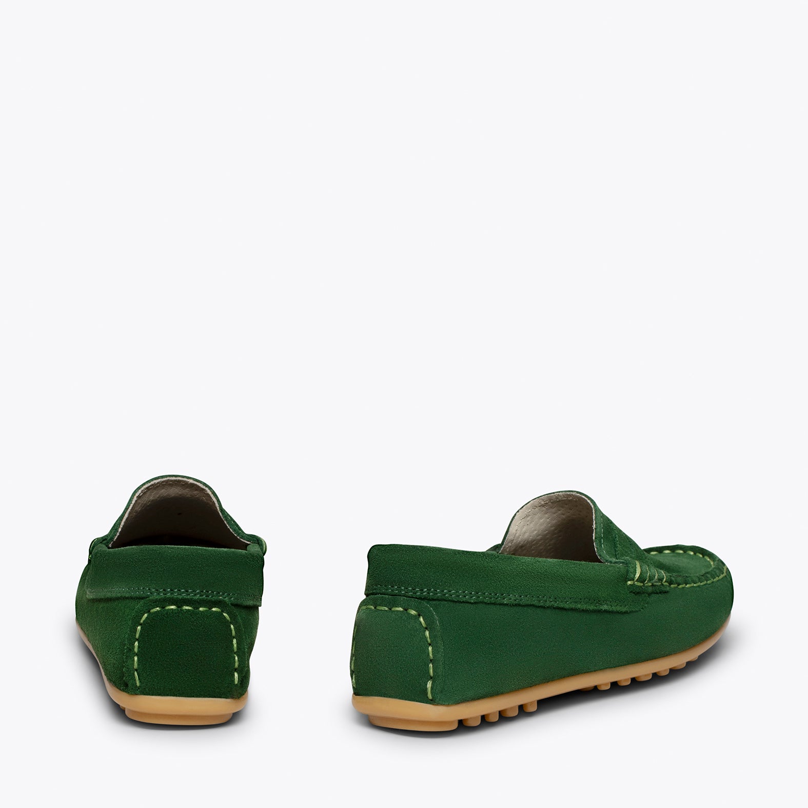MOCASSIN – GREEN suede moccasin for kids