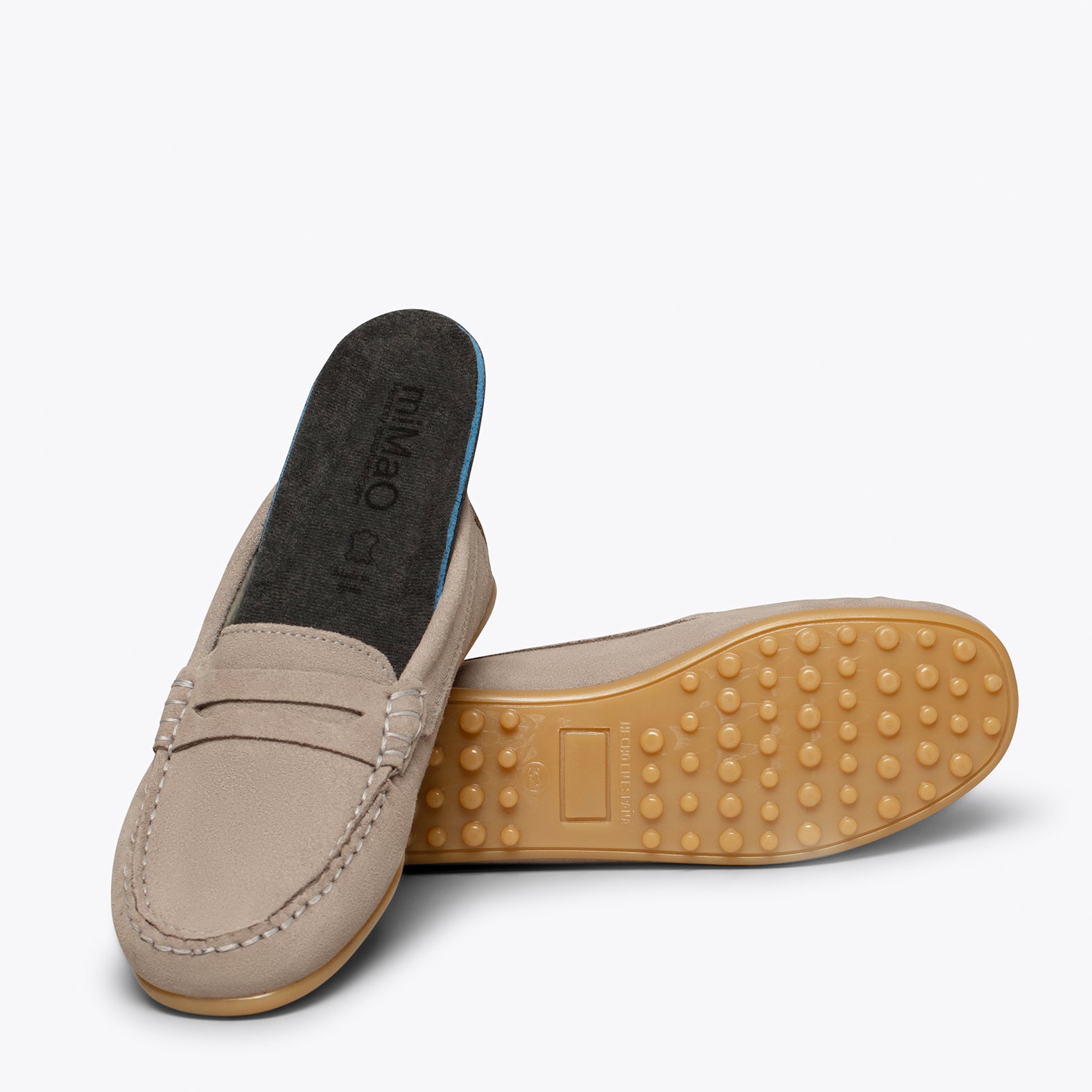 MOCASSIN – GREY suede moccasin for kids