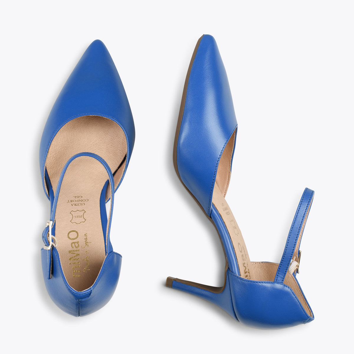 DONNA – ELECTRIC BLUE comfortable party pumps