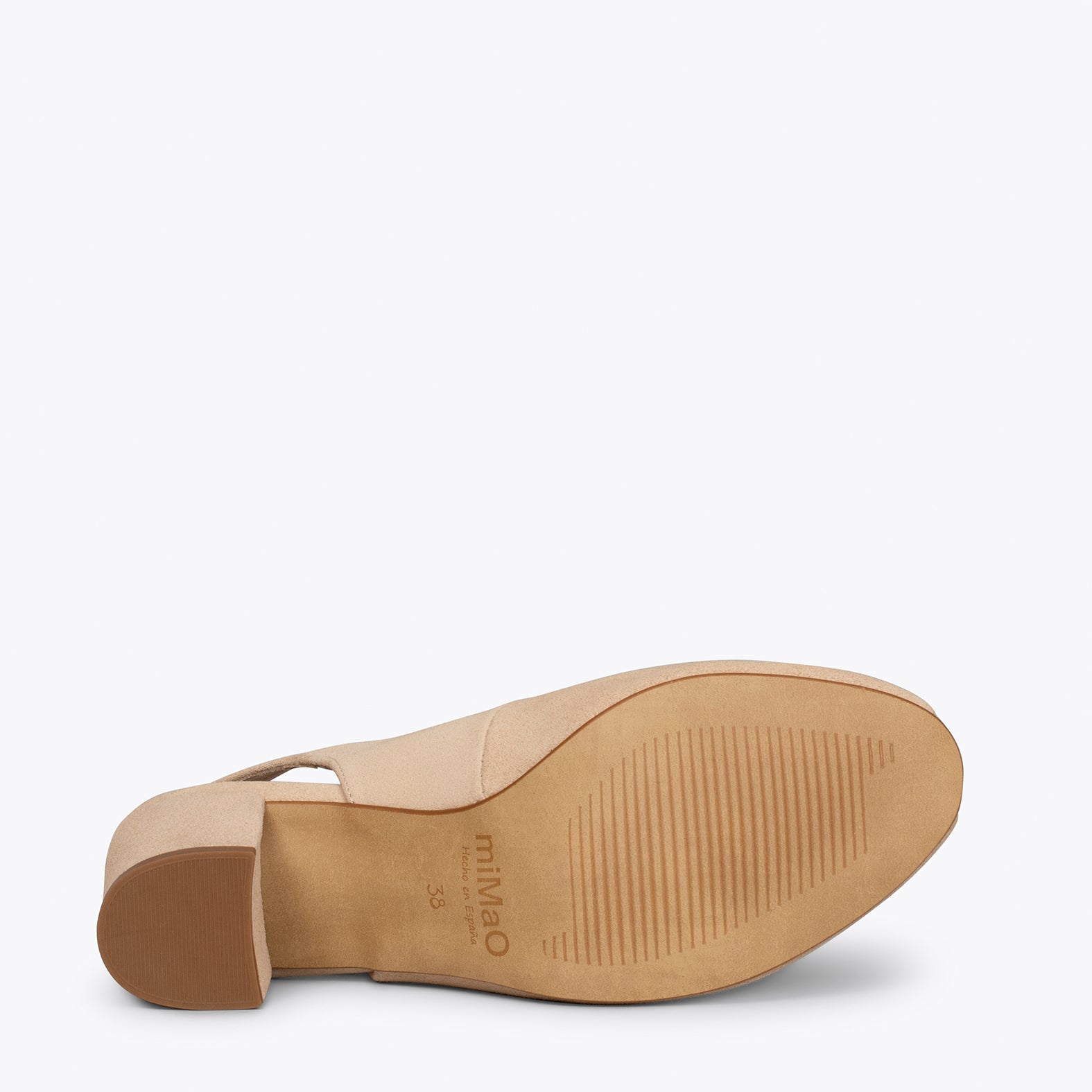 WOMAN – BEIGE peep-toe high heel