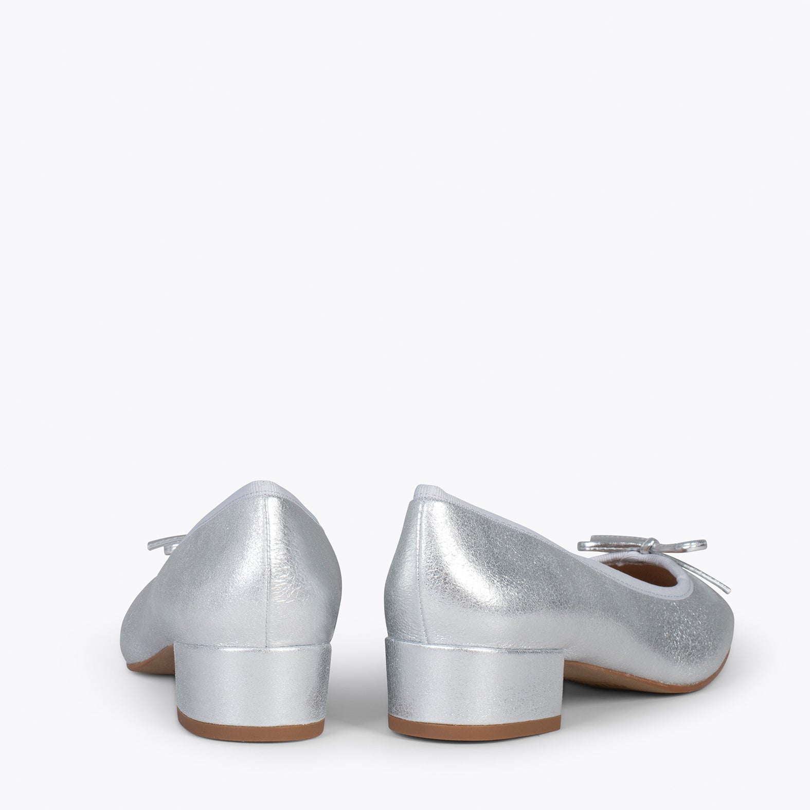 OPERA – SILVER ballerina with heel
