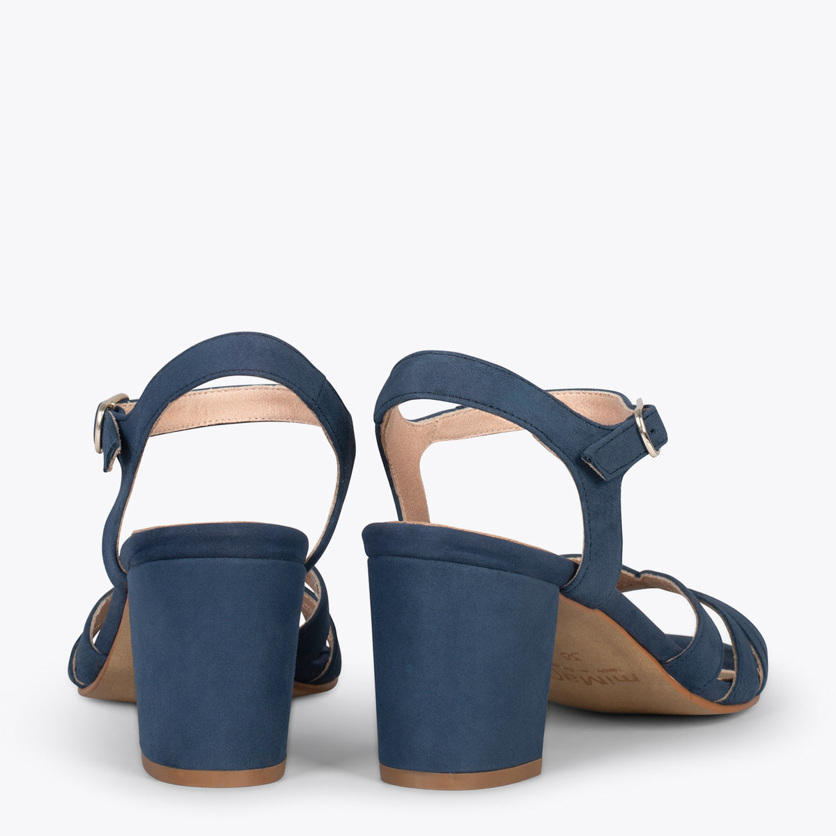 MUSE – NAVY block heel sandals