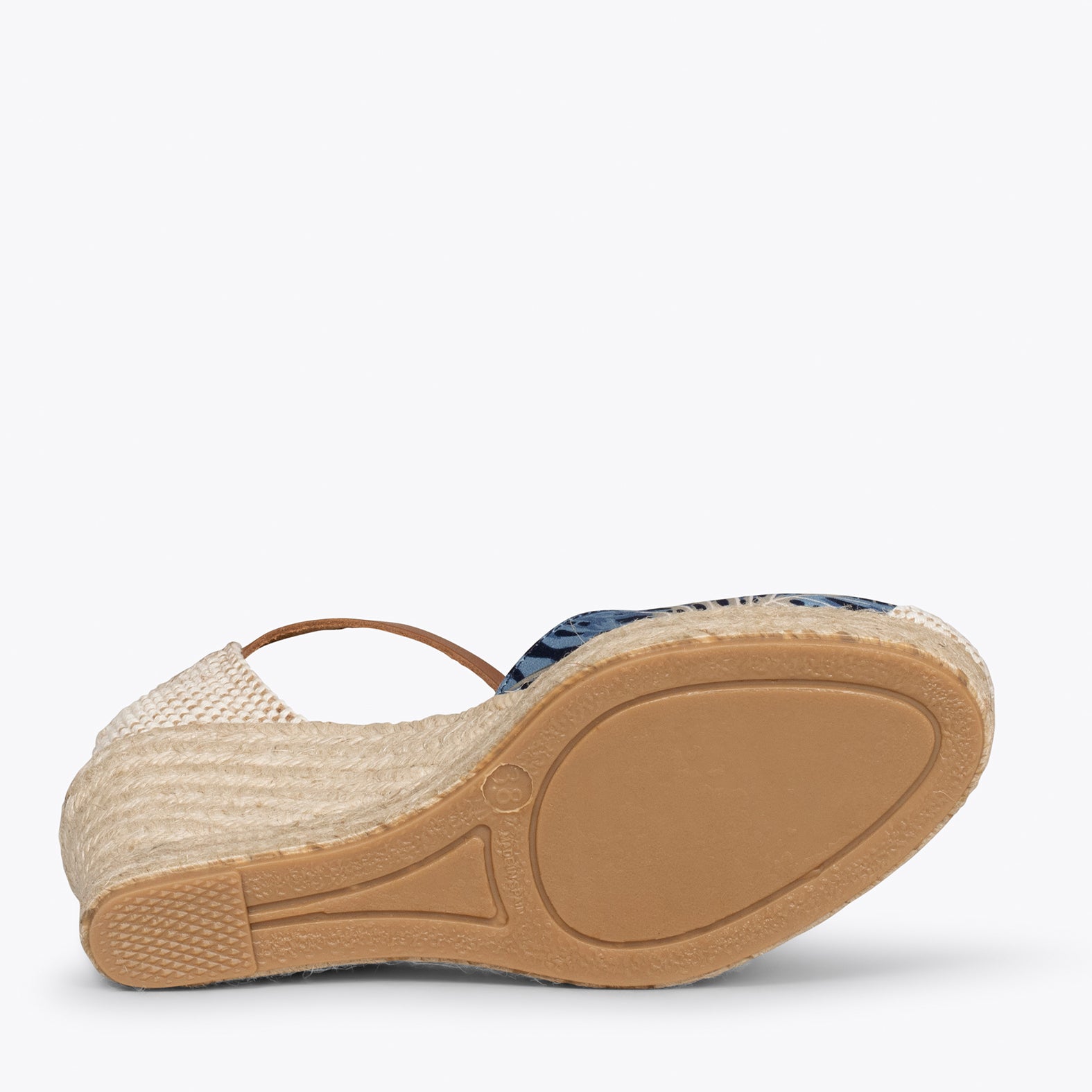 CONIL – tropical BLUE linen espadrille