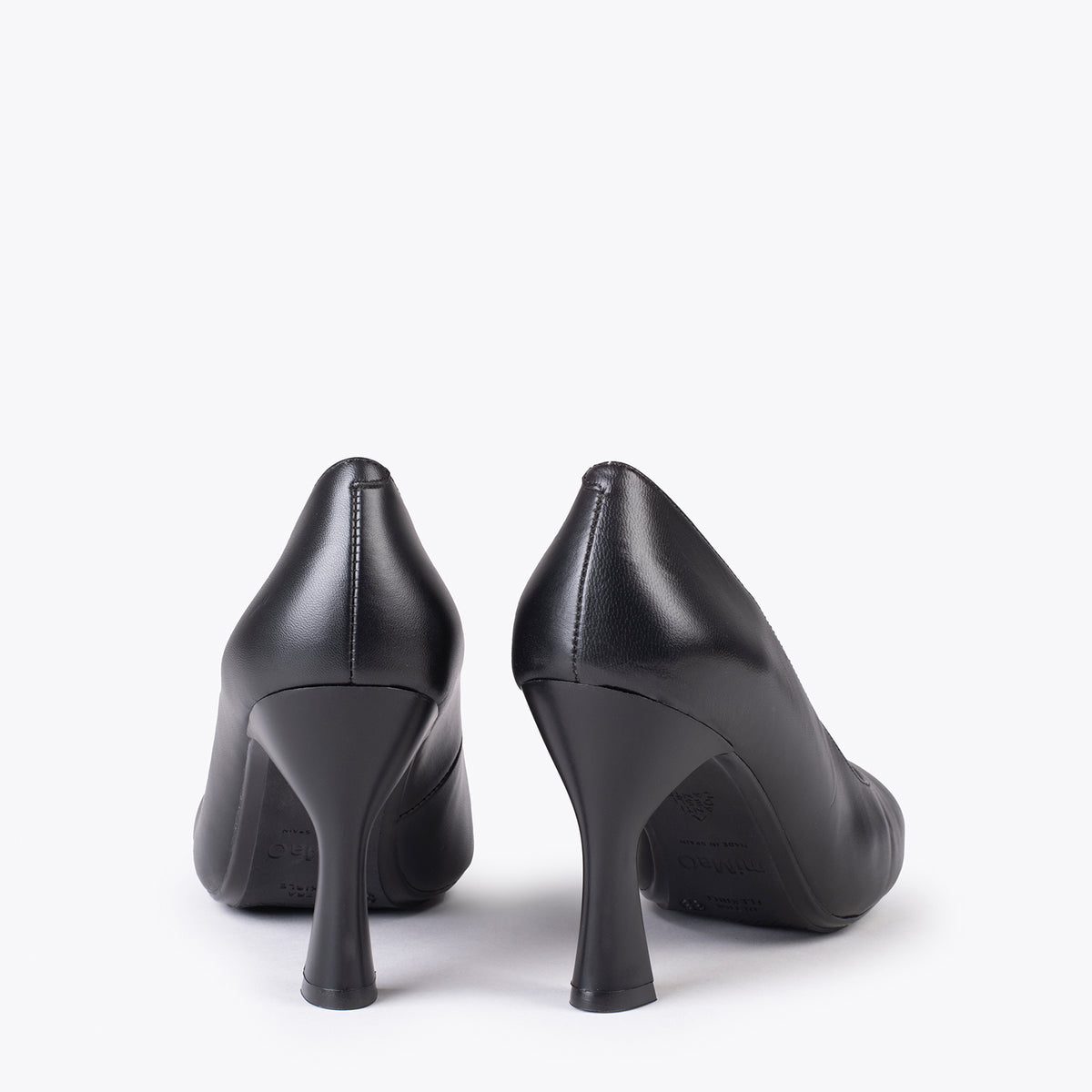 URBAN GLAM CUADRADO – Zapatos de tacón de campana NEGRO