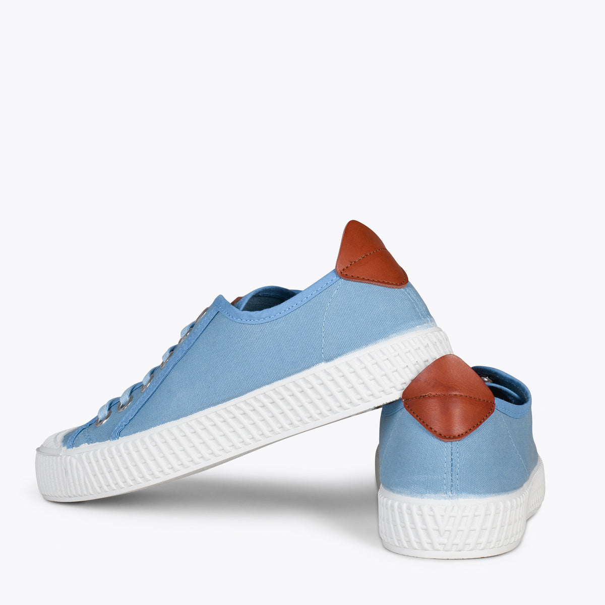 BAMBA – Zapatillas casuals de lona para mujer AZUL