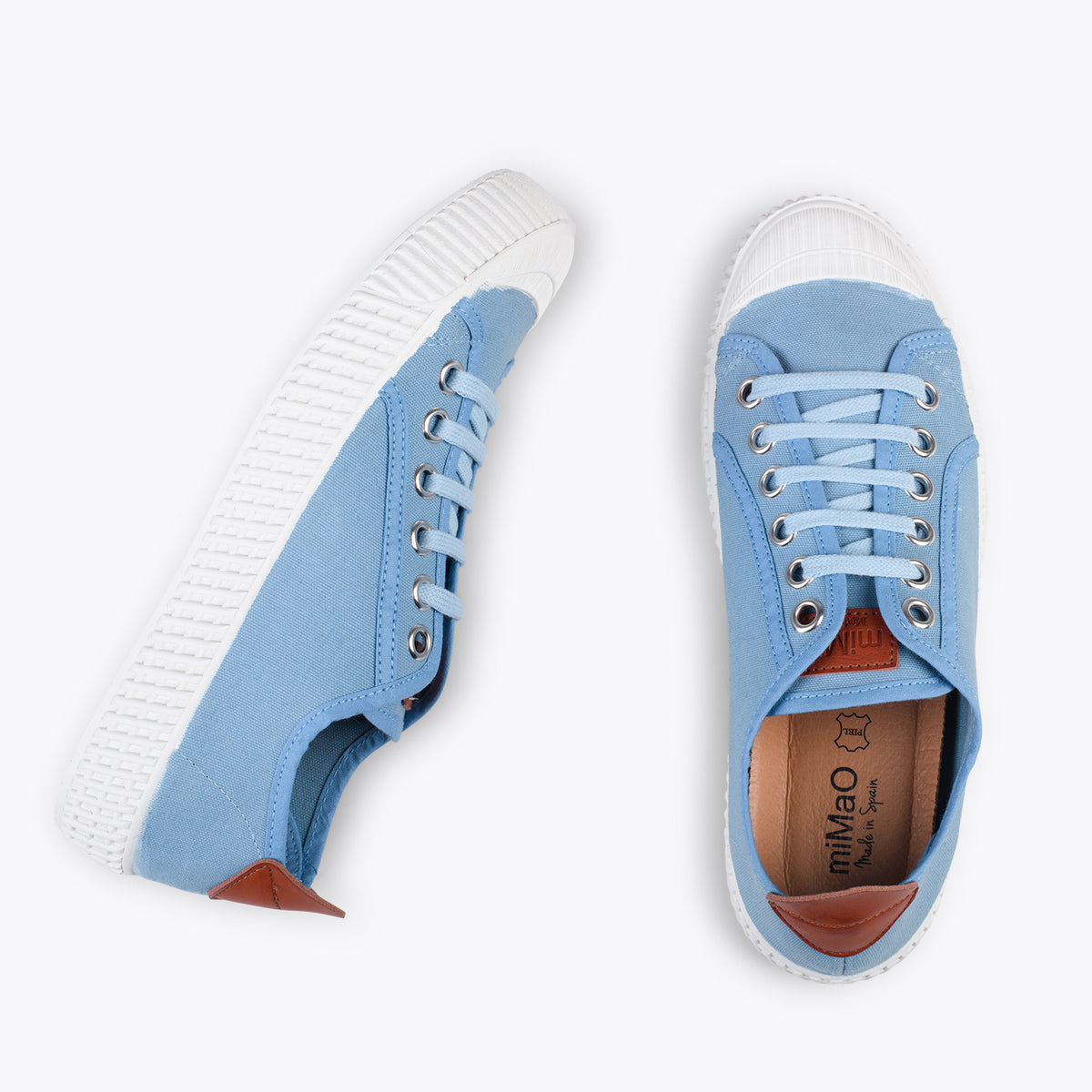 BAMBA – Zapatillas casuals de lona para mujer AZUL