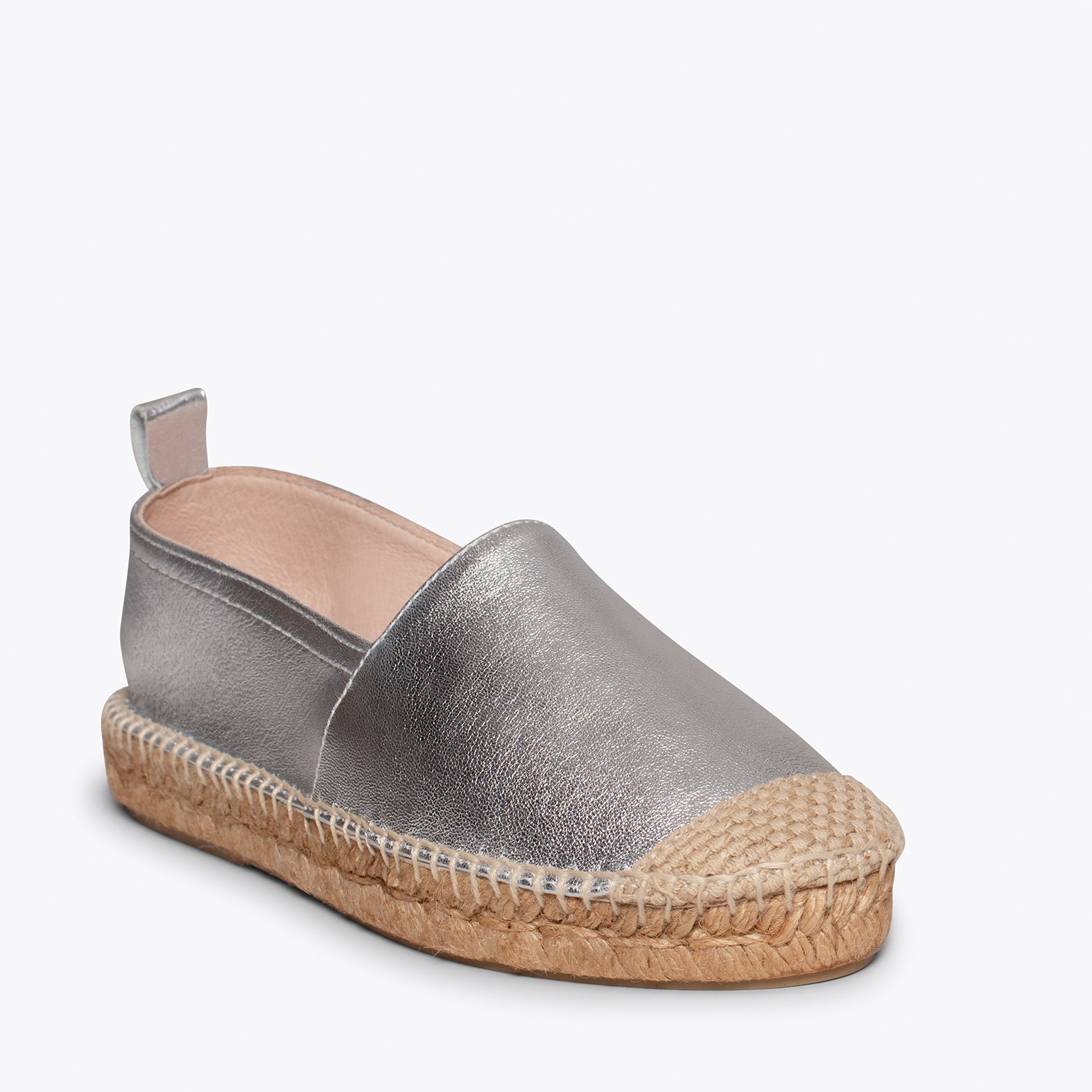 ESPADRILLES - Modèle espadrille ARGENTÉ pour femme