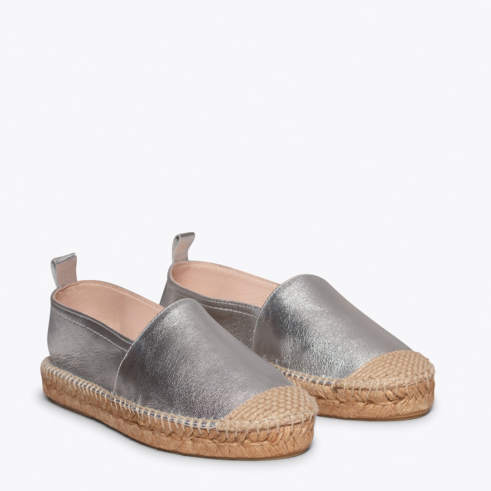ESPADRILLES - Modèle espadrille ARGENTÉ pour femme