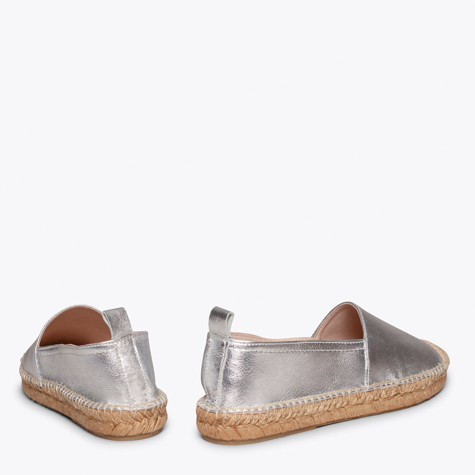 ESPADRILLES - Modèle espadrille ARGENTÉ pour femme