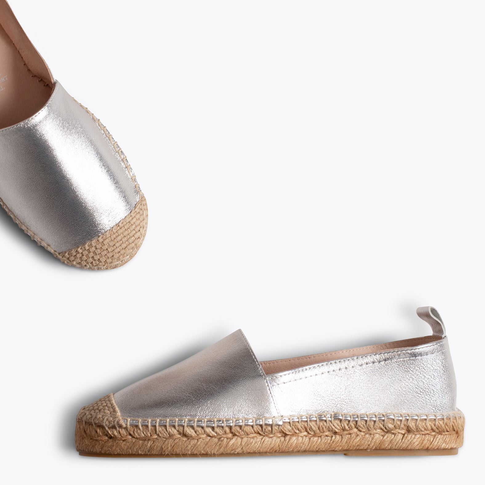ESPADRILLES - Modèle espadrille ARGENTÉ pour femme