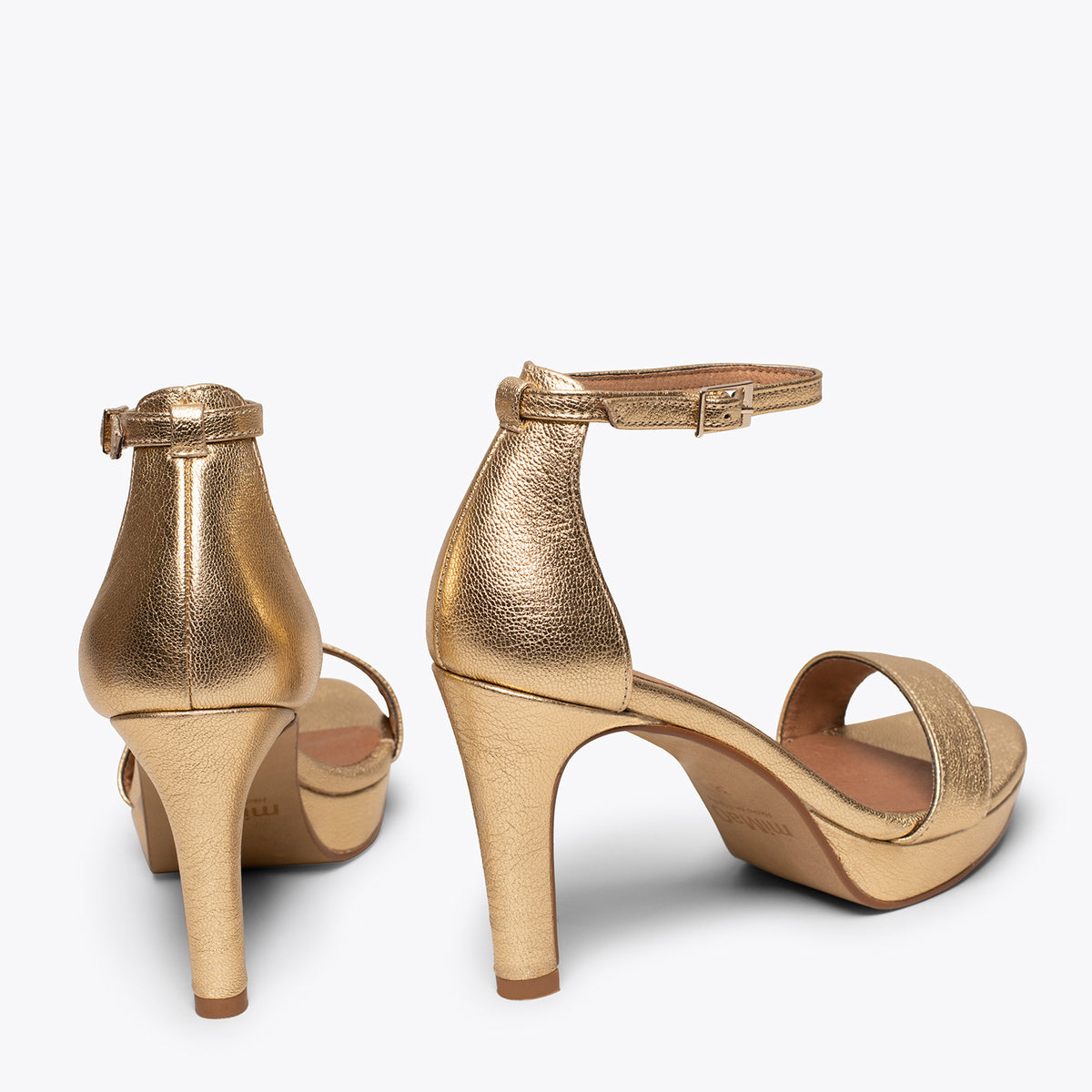 FIESTA – Sandalias de tacón alto y plataforma DORADO