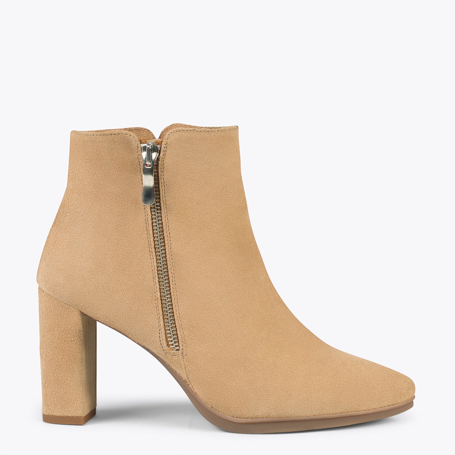 BOTÍN URBAN – Botines de tacón alto BEIGE